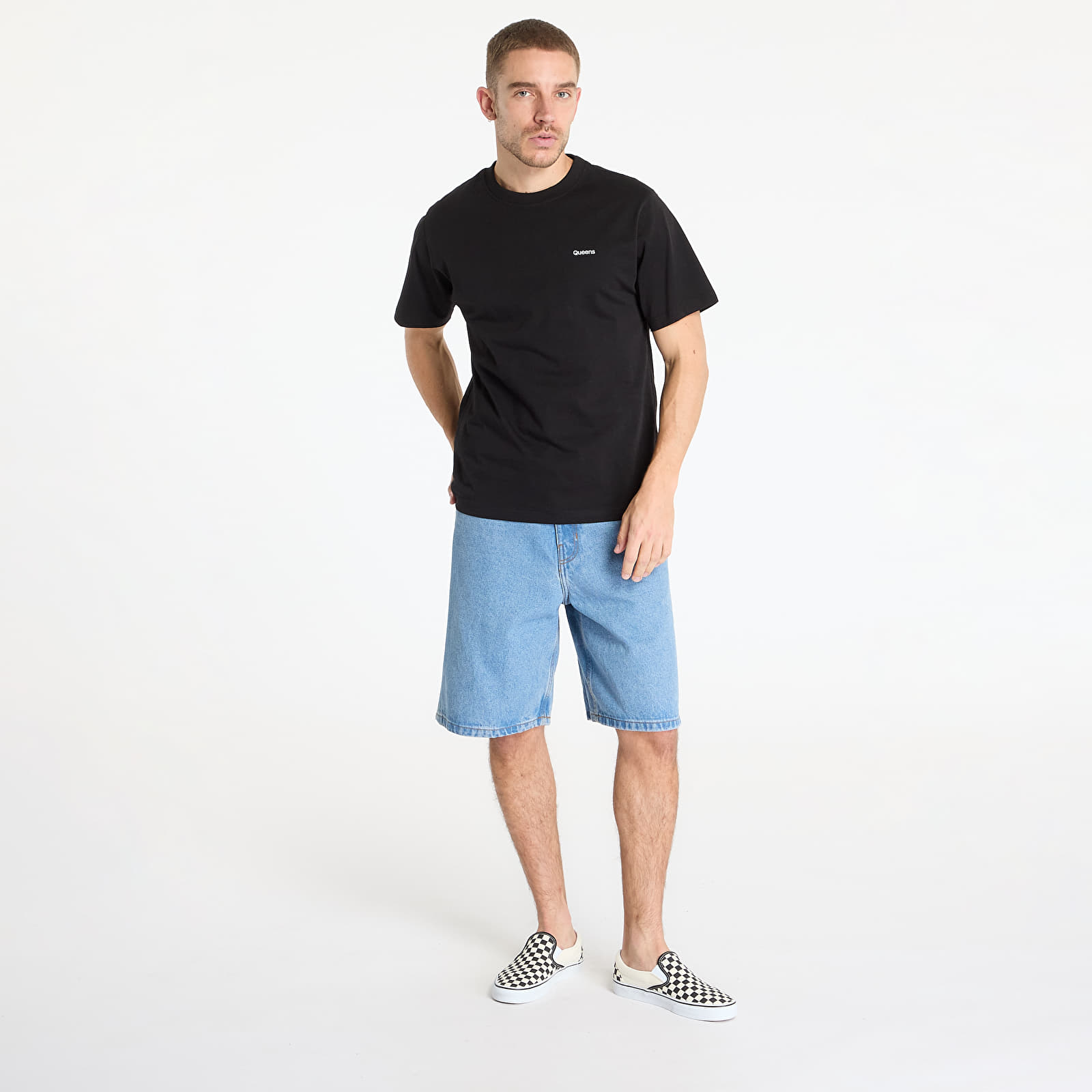 Pantalones cortos Vans Check-5 Baggy Denim Shorts Blue