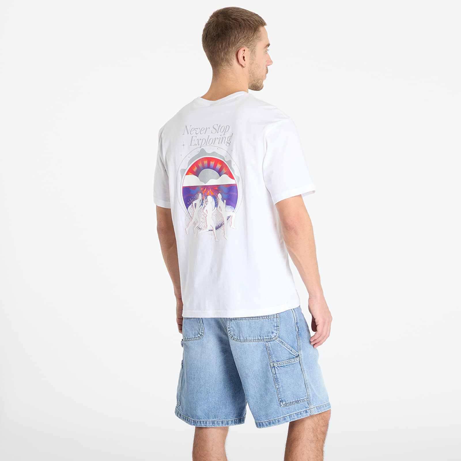 Meeste T-särgid The North Face Short Sleeve Never Stop Relaxed Tee UNISEX TNF White