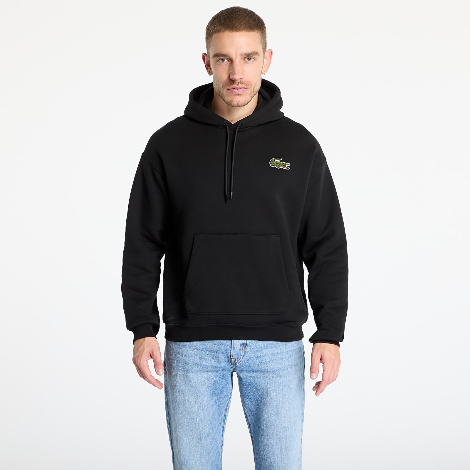 Sudaderas LACOSTE Non Brushed Fleece Black