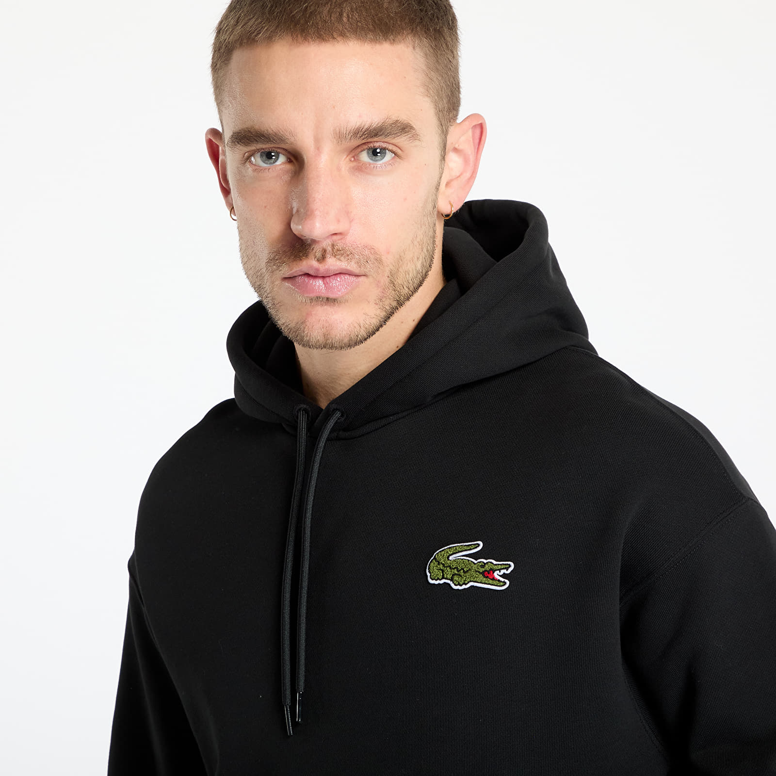 Sudaderas LACOSTE Non Brushed Fleece Black