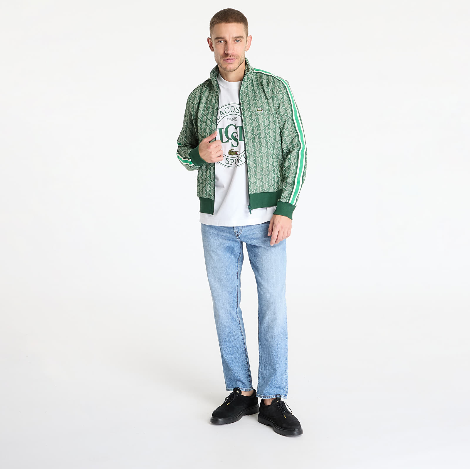Sudaderas LACOSTE Jacquard Sweatshirt Calathea/ Sabler