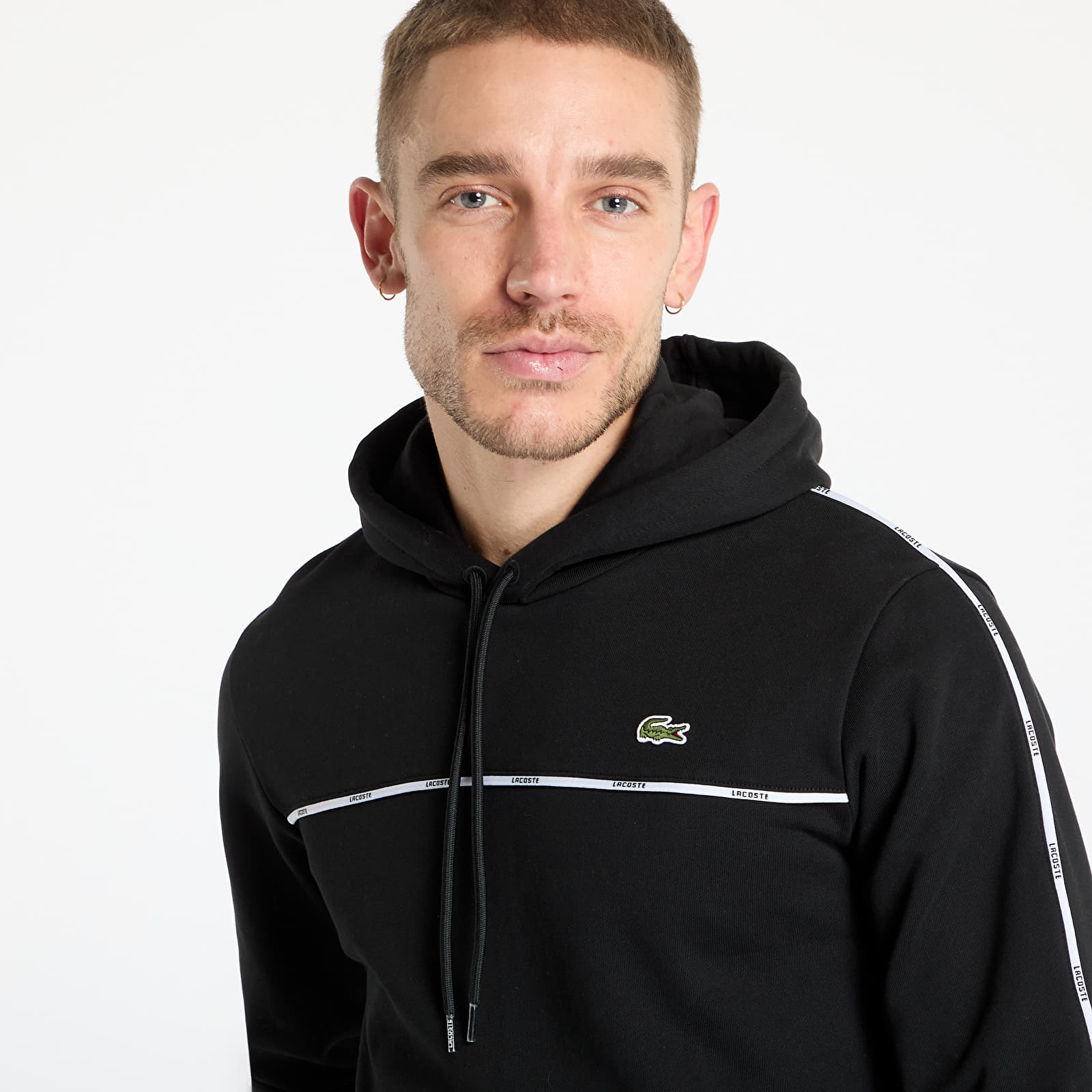 Sudaderas LACOSTE Non Brushed Fleece Black
