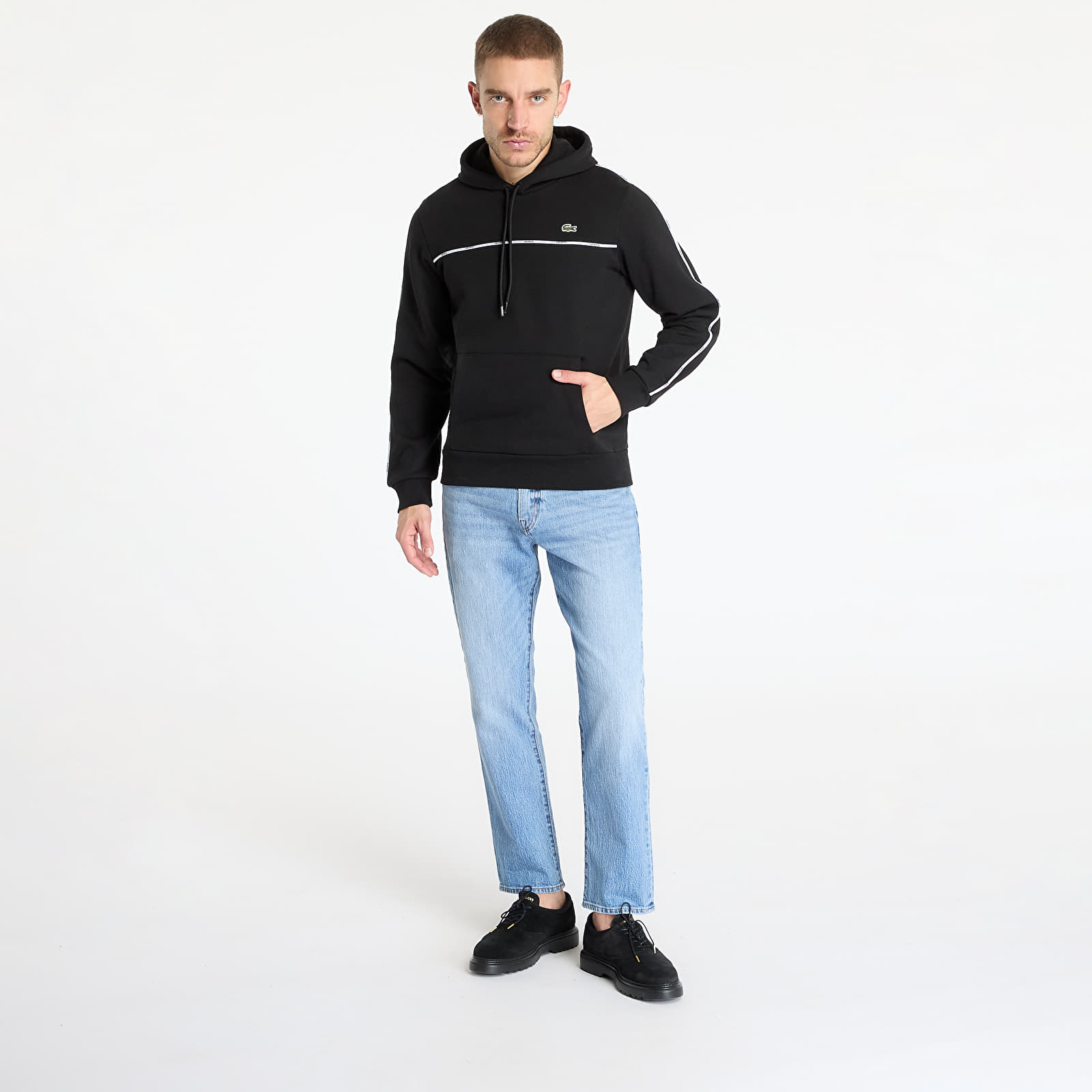 Sudaderas LACOSTE Non Brushed Fleece Black