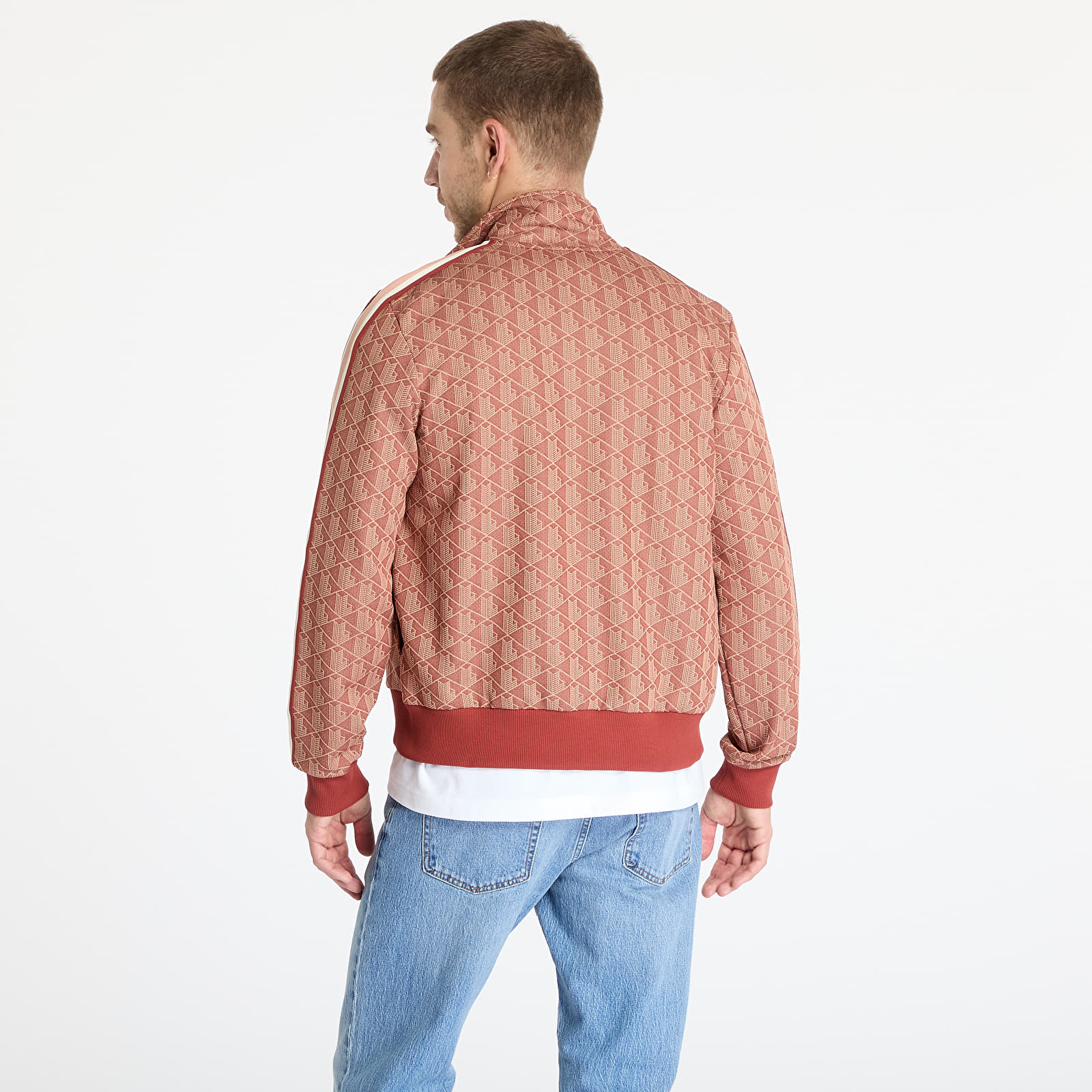 Sudaderas LACOSTE Jacquard Sweatshirt Iberis/ Latte