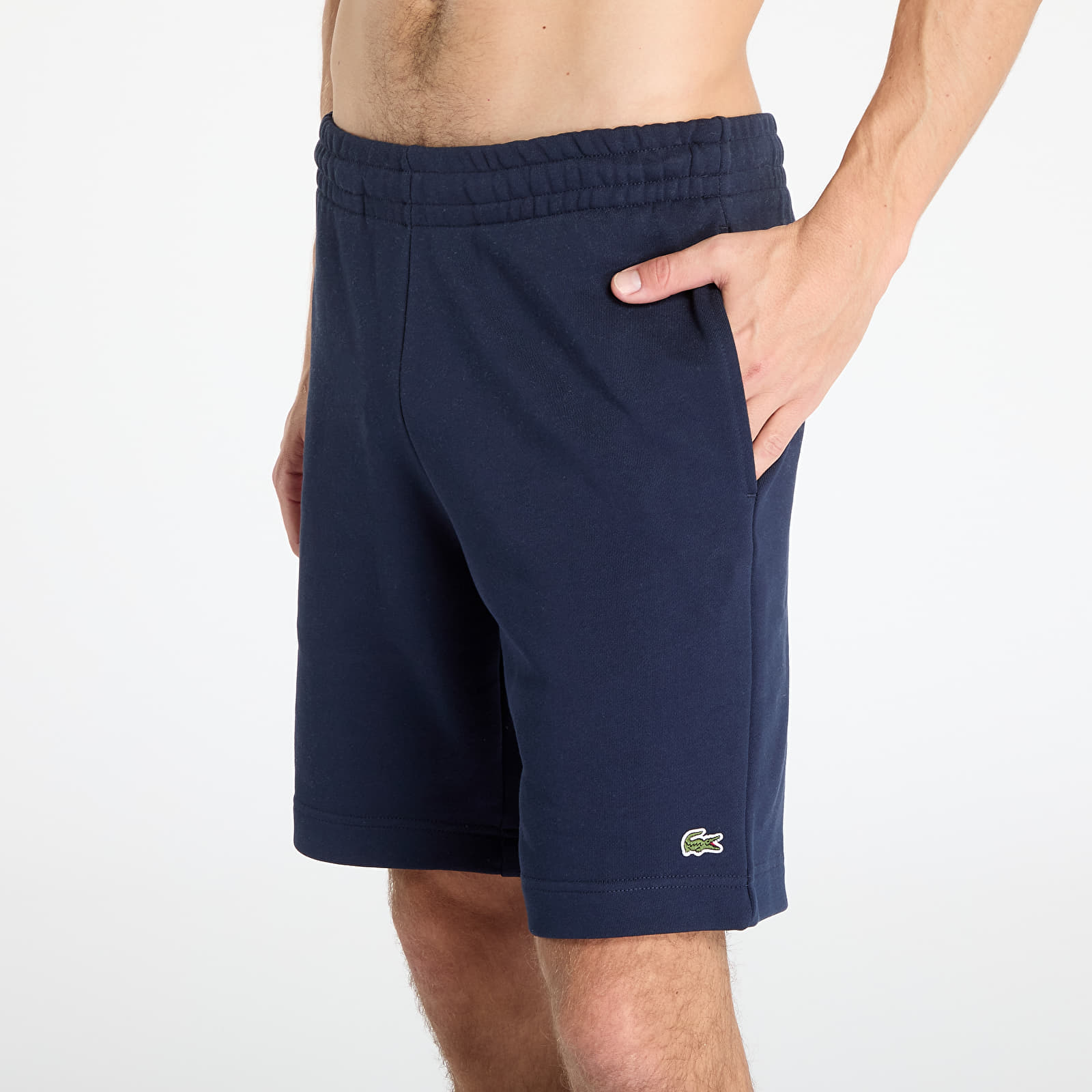 Pantalones cortos LACOSTE Non Brushed Fleece Shorts Navy Blue
