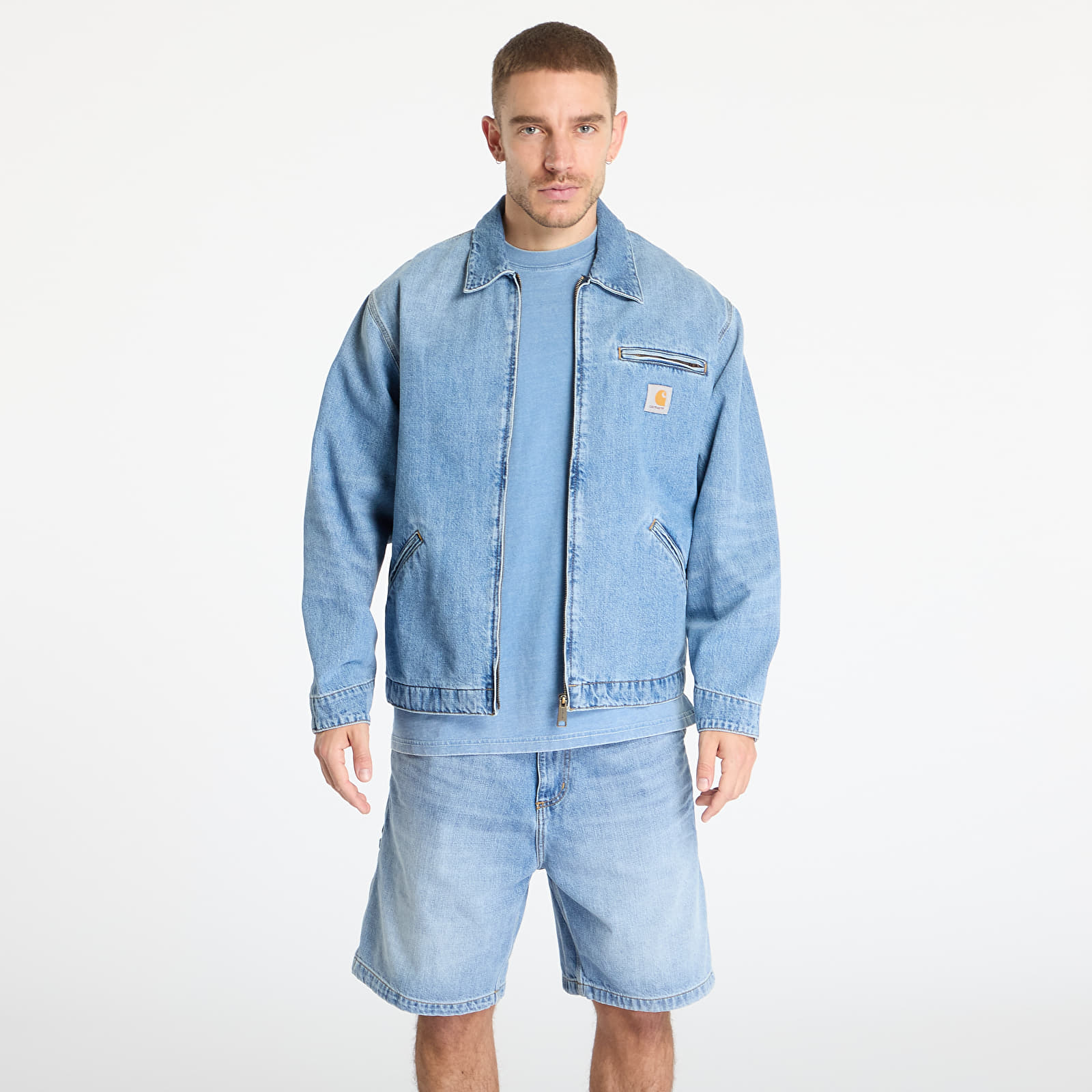 Chaquetas Carhartt WIP OG Detroit Jacket UNISEX Blue Burst Washed
