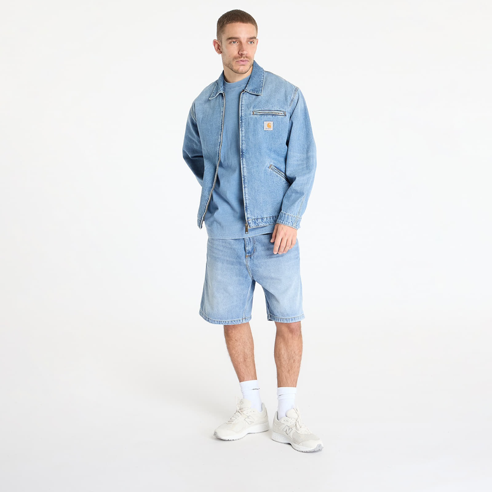 Chaquetas Carhartt WIP OG Detroit Jacket UNISEX Blue Burst Washed