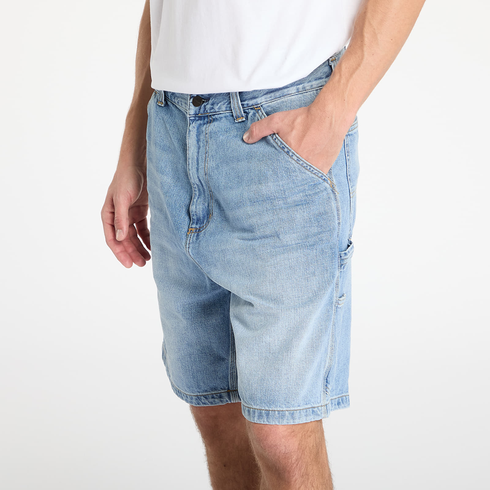 Pantalones cortos Carhartt WIP OG Single Knee Short Blue Burst Washed