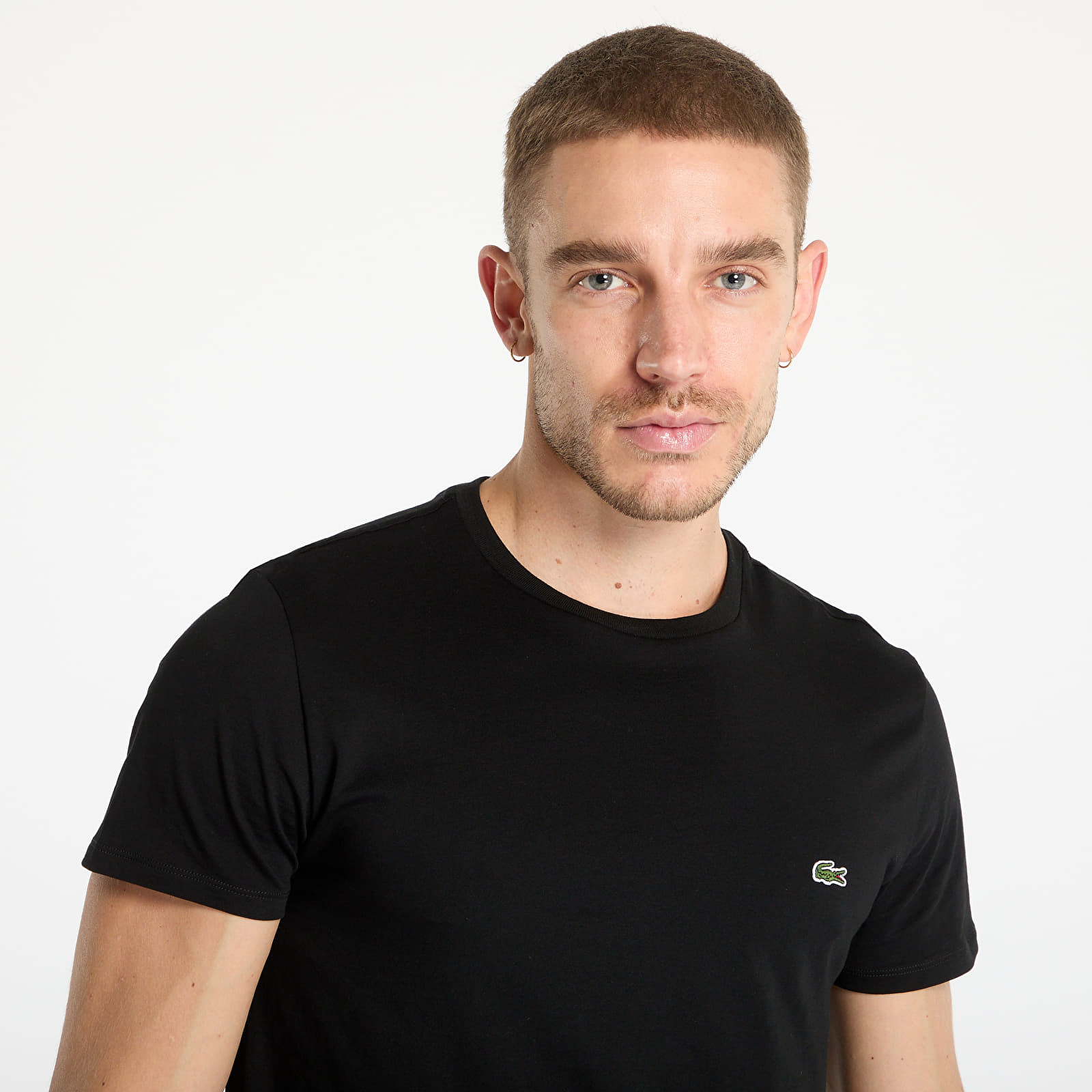 Μπλουζάκια LACOSTE Base T-shirt Black