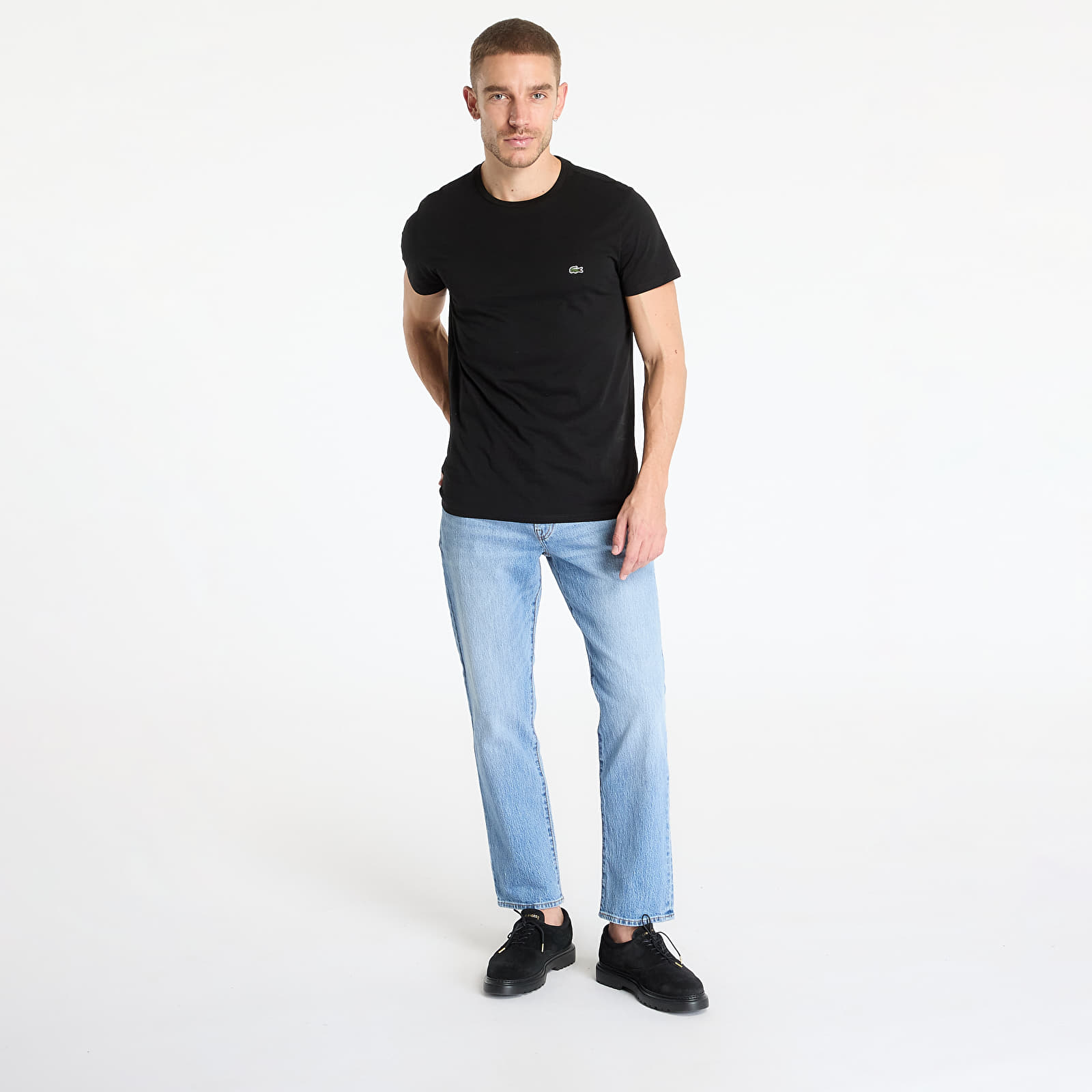 Μπλουζάκια LACOSTE Base T-shirt Black