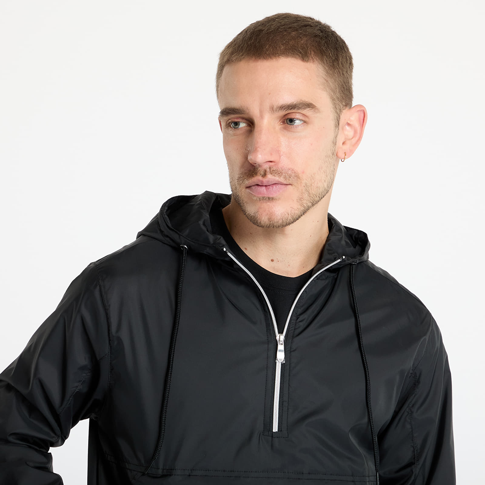 Windbreakers Urban Classics Pull Over Windbreaker Black