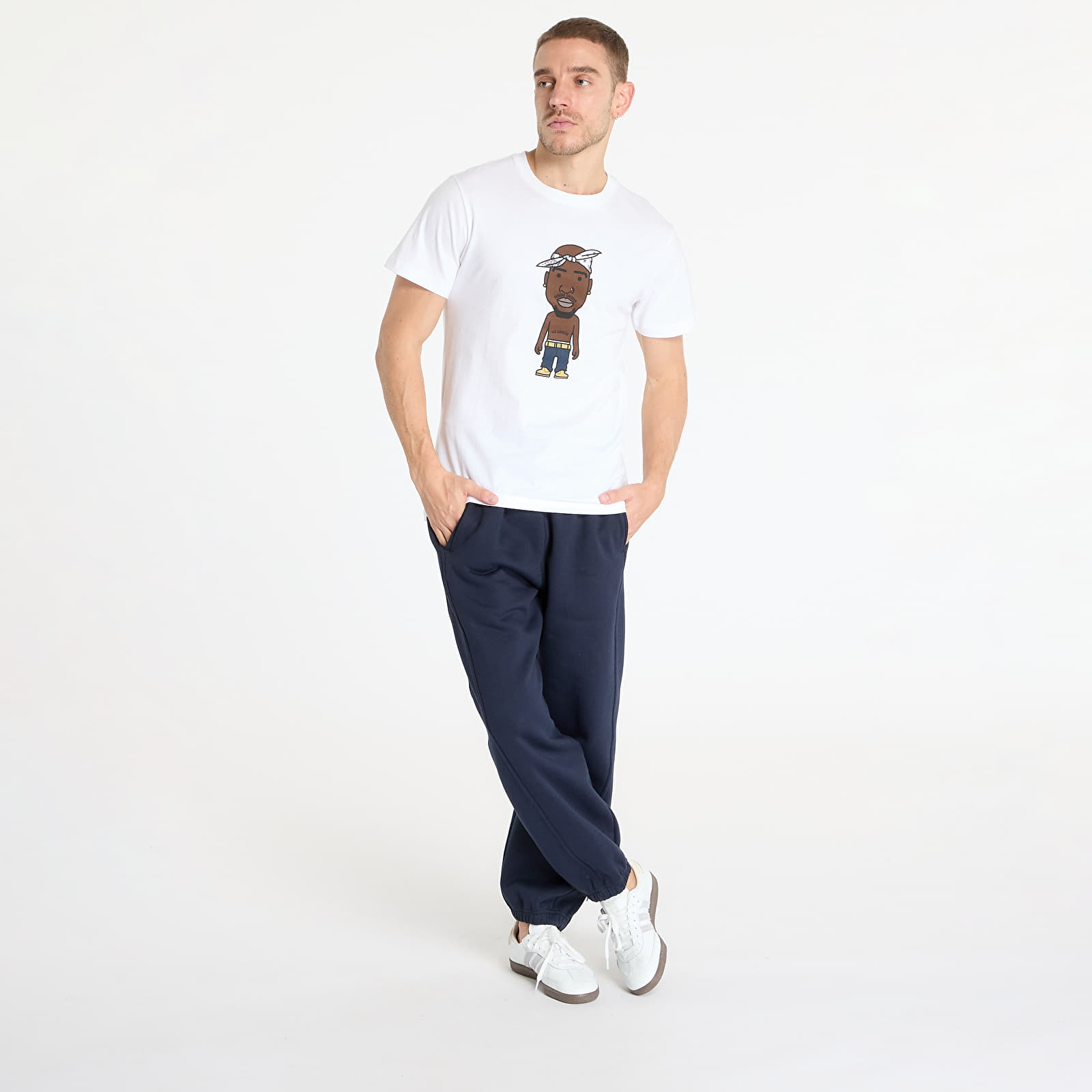 T-särgid Urban Classics LA Sketch Tee White