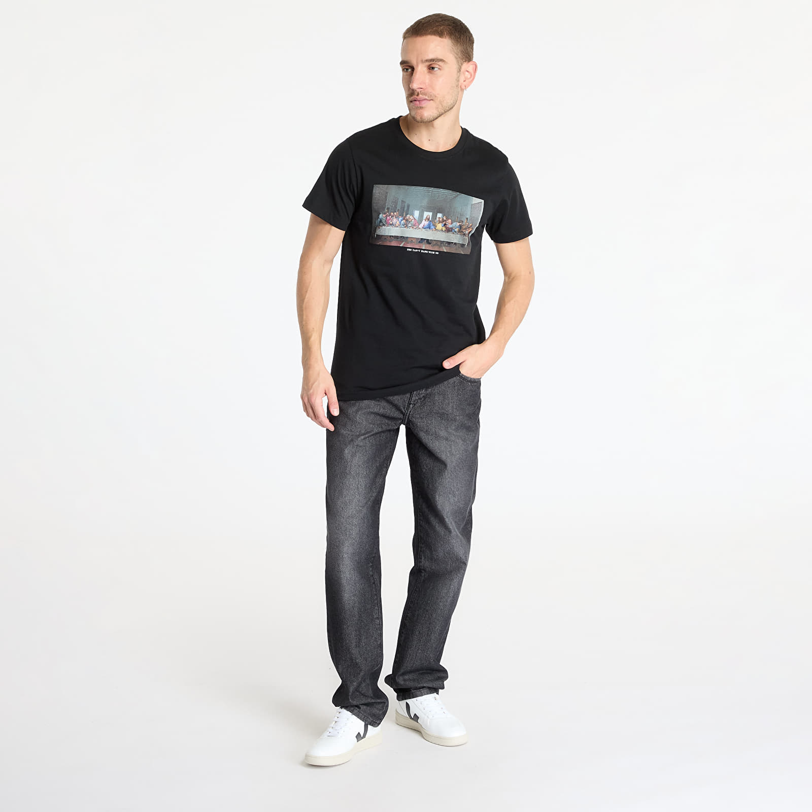 T-Shirts Urban Classics Can't Hang With Us Tee Black