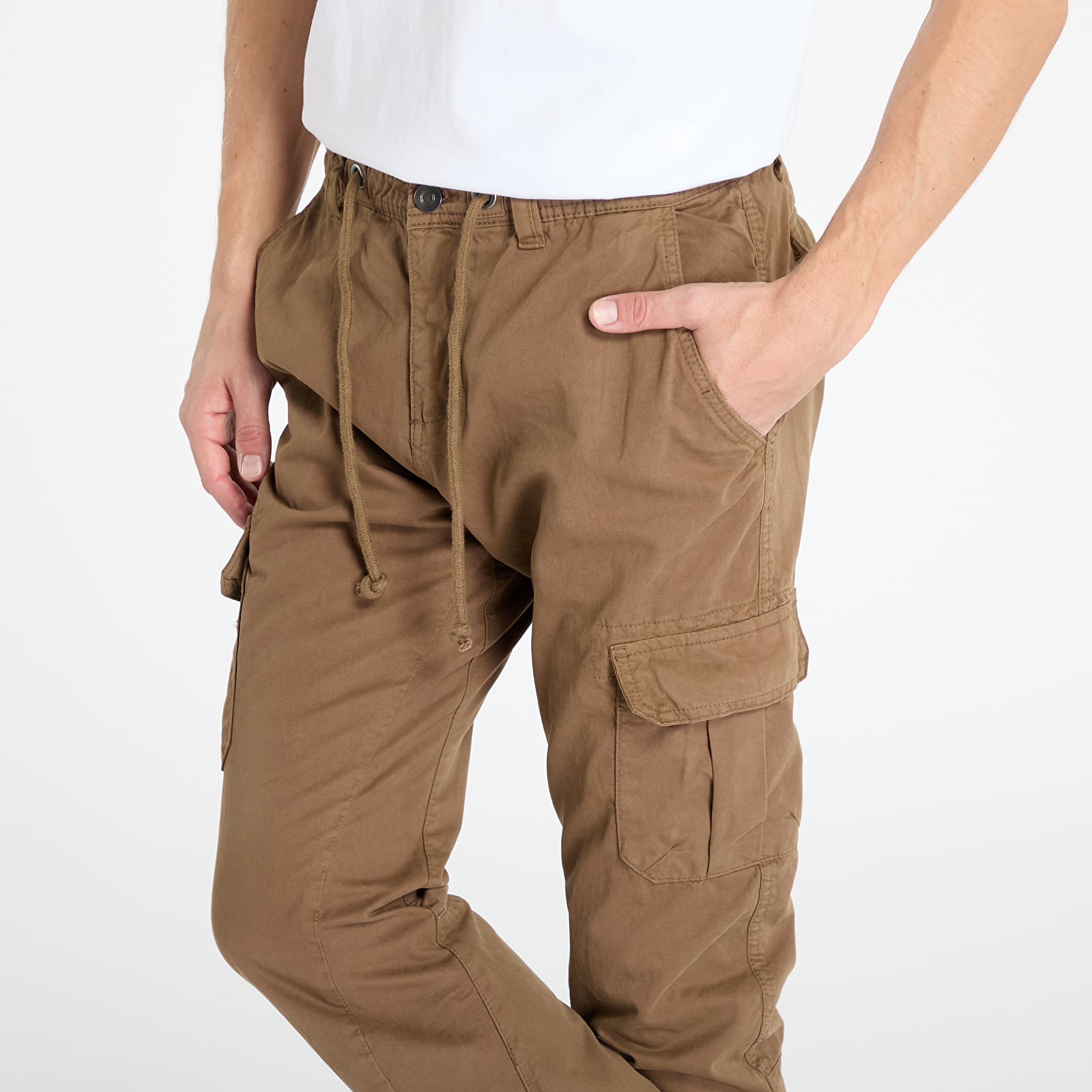 Cargo kalhoty Urban Classics Cargo Jogging Pants Brown