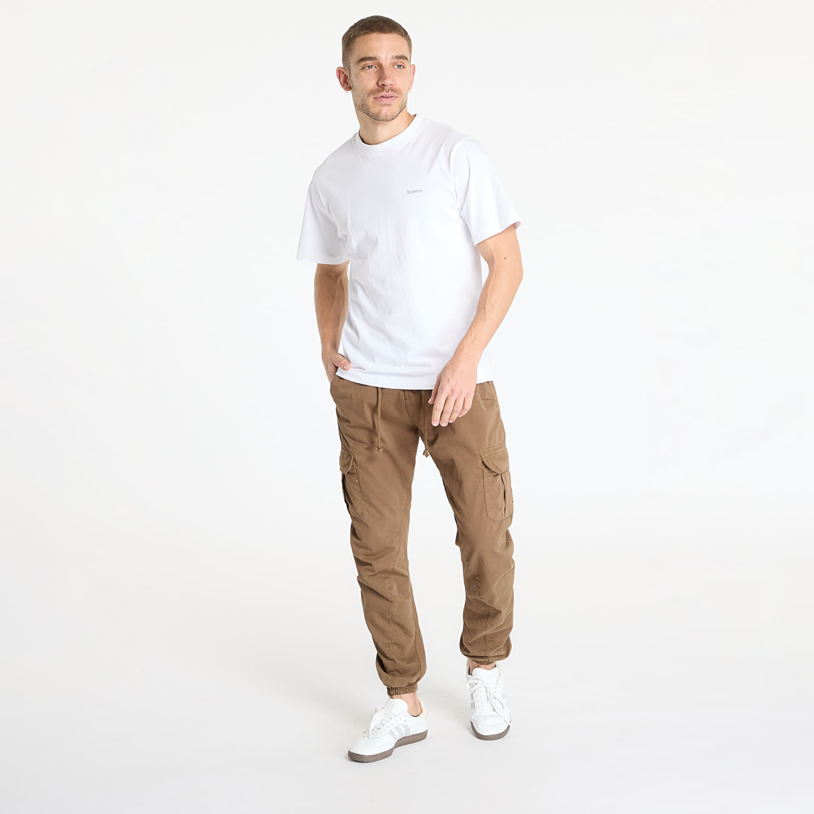 Cargo kalhoty Urban Classics Cargo Jogging Pants Brown