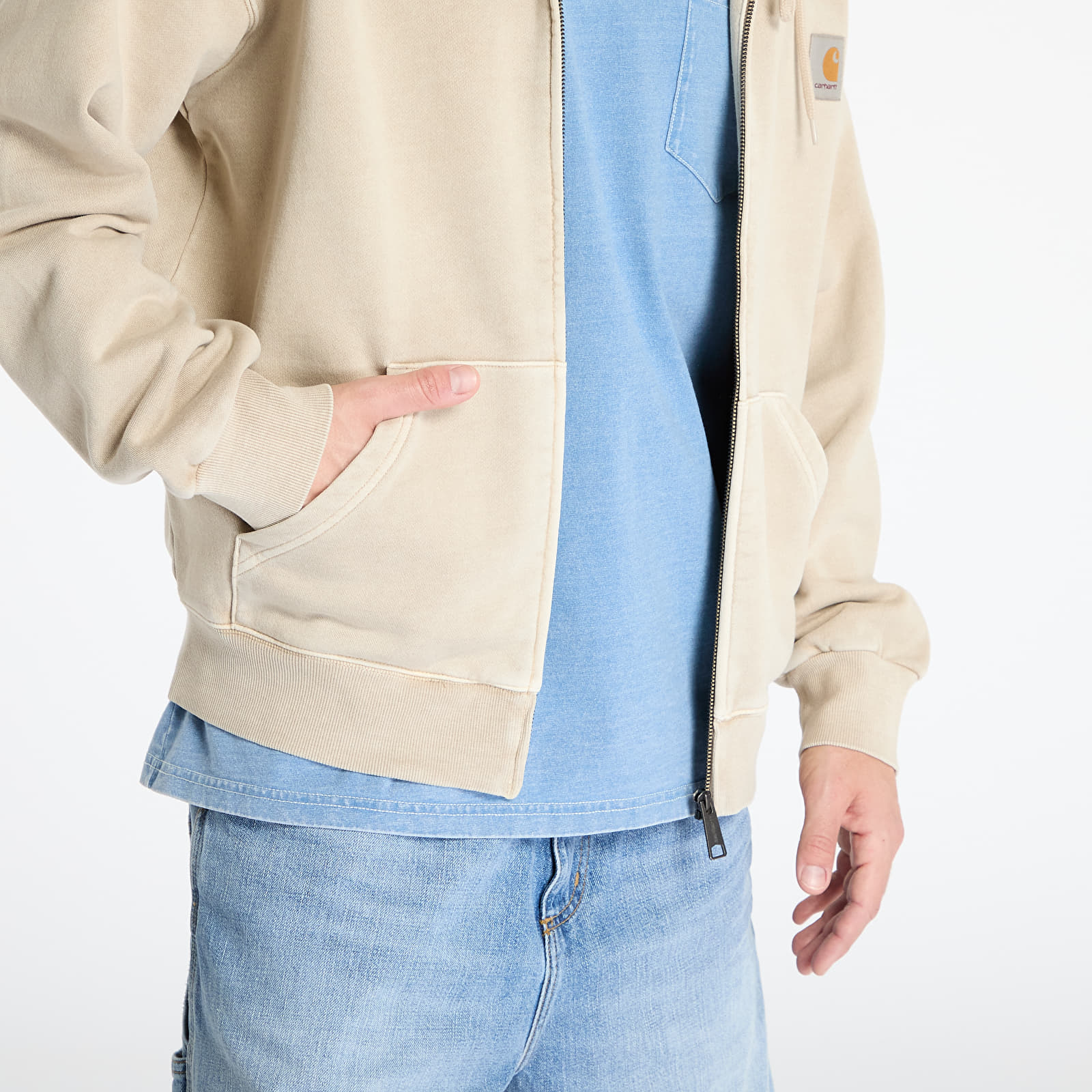 Sweatshirts Carhartt WIP Hooded Nelson Jacket UNISEX Fleur De Sel
