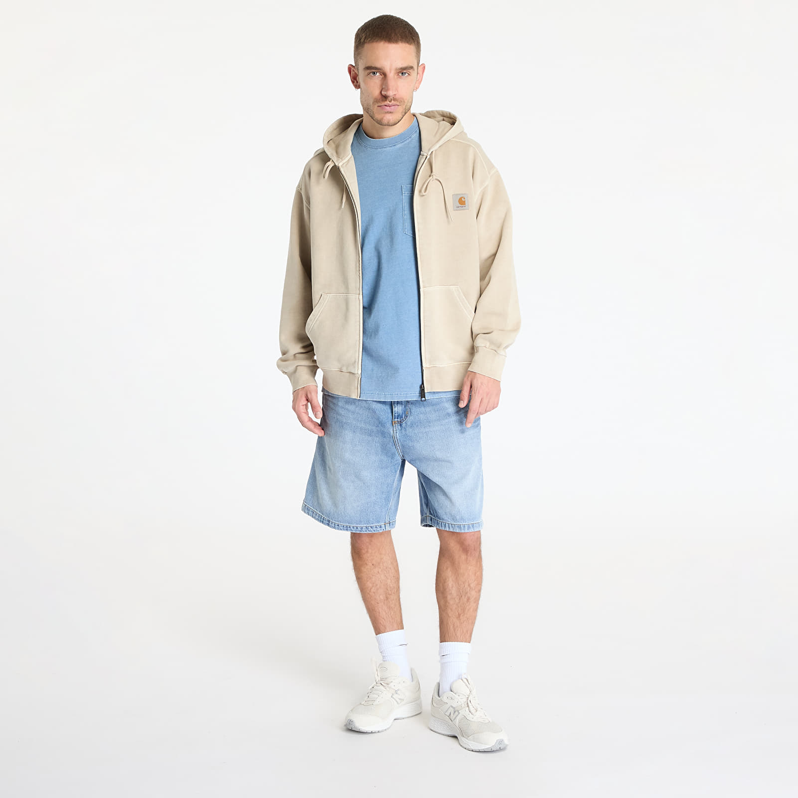 Sweatshirts Carhartt WIP Hooded Nelson Jacket UNISEX Fleur De Sel