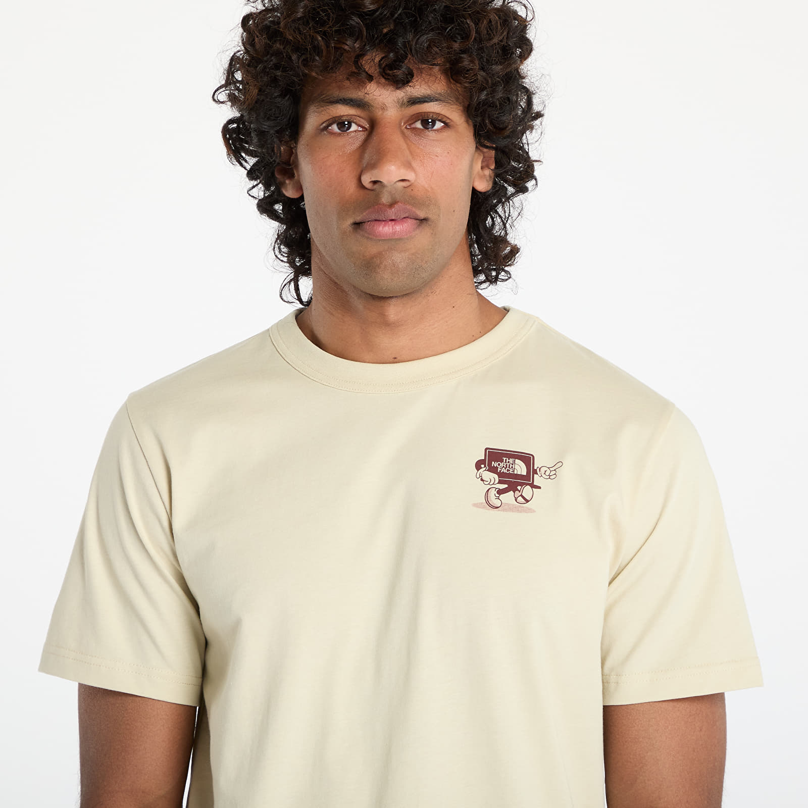 Meeste T-särgid The North Face Unisex Shortsleeve Cartoon Logo Relaxed Tee UNISEX Gravel