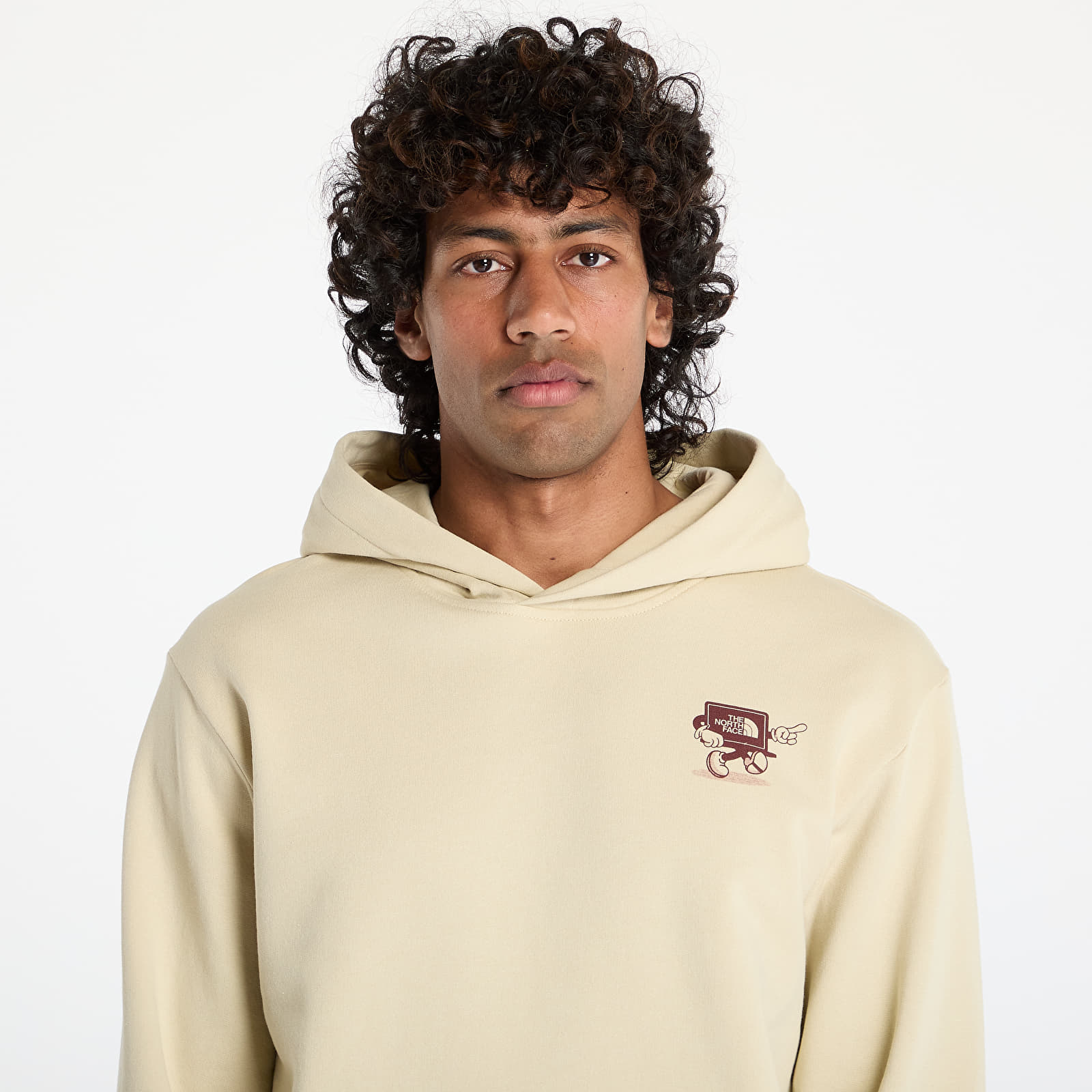 Sudaderas de hombre The North Face Cartoon Logo Relaxed Hoodie UNISEX Gravel