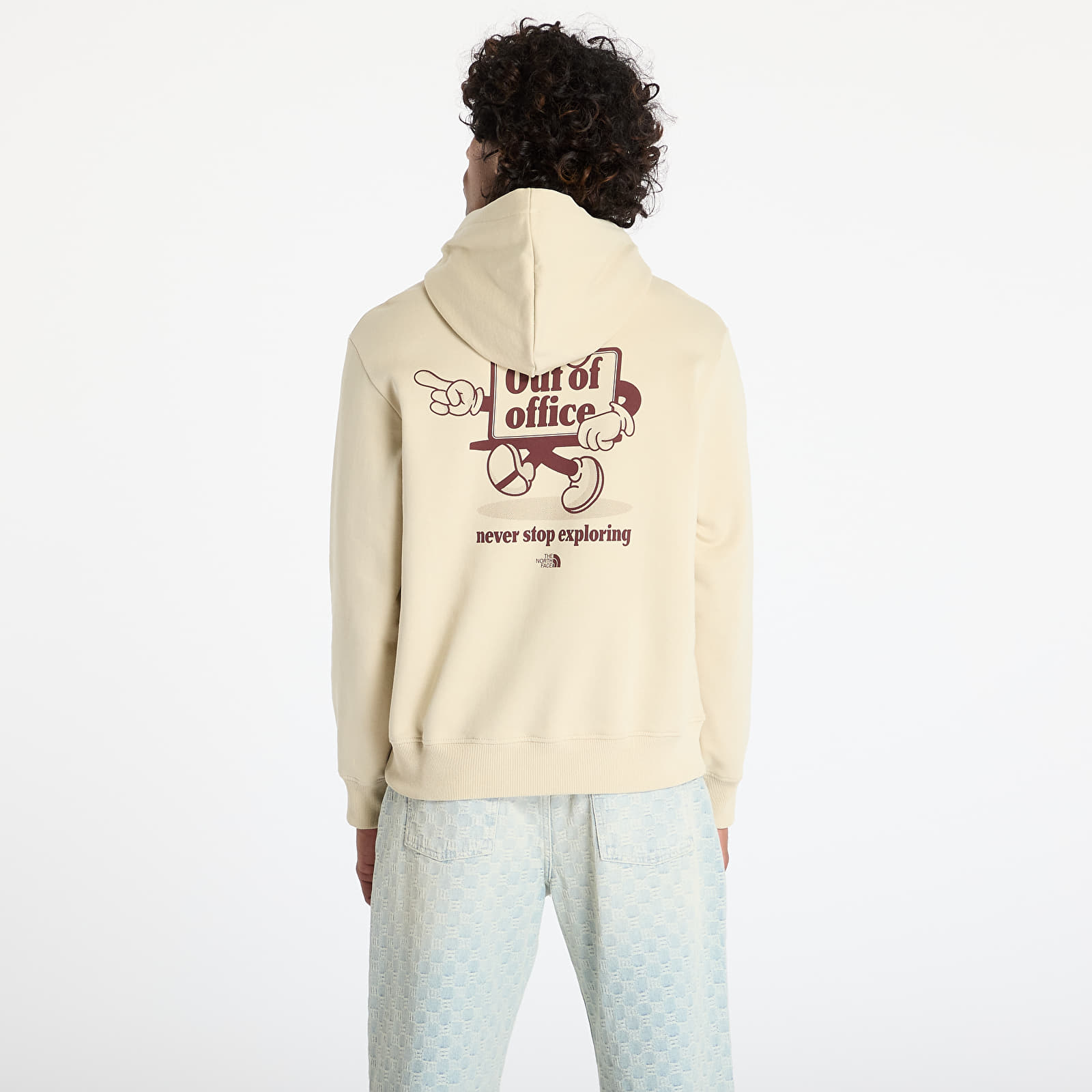 Sudaderas de hombre The North Face Cartoon Logo Relaxed Hoodie UNISEX Gravel