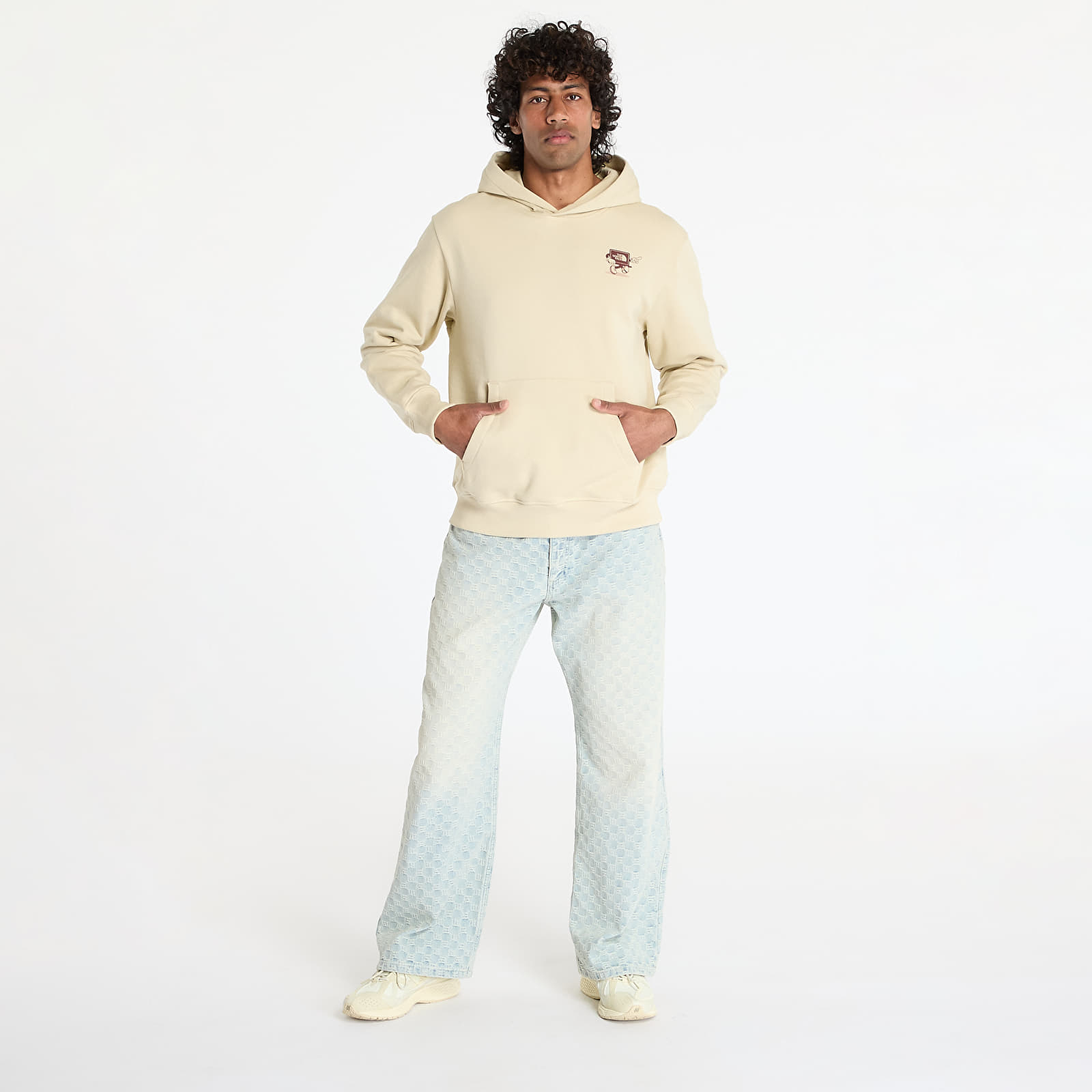 Sudaderas de hombre The North Face Cartoon Logo Relaxed Hoodie UNISEX Gravel