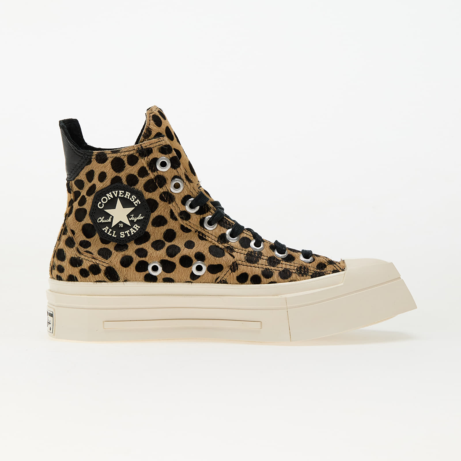 Moške superge in čevlji Converse Chuck 70 De Luxe Squared Hi Black/ Egret