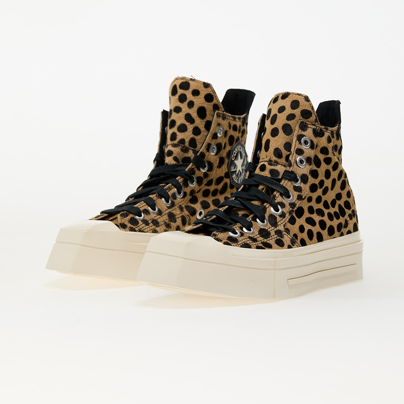 Moške superge in čevlji Converse Chuck 70 De Luxe Squared Hi Black/ Egret