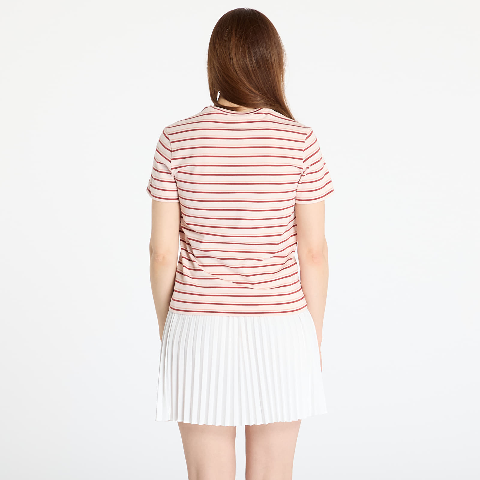Camisetas LACOSTE Striped T-shirt Angora/ Latte/ Iberis