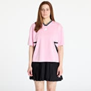 adidas Tiro Cut 3 Stripes Color Block Boyfriend T-Shirt True Pink/ Black/ White