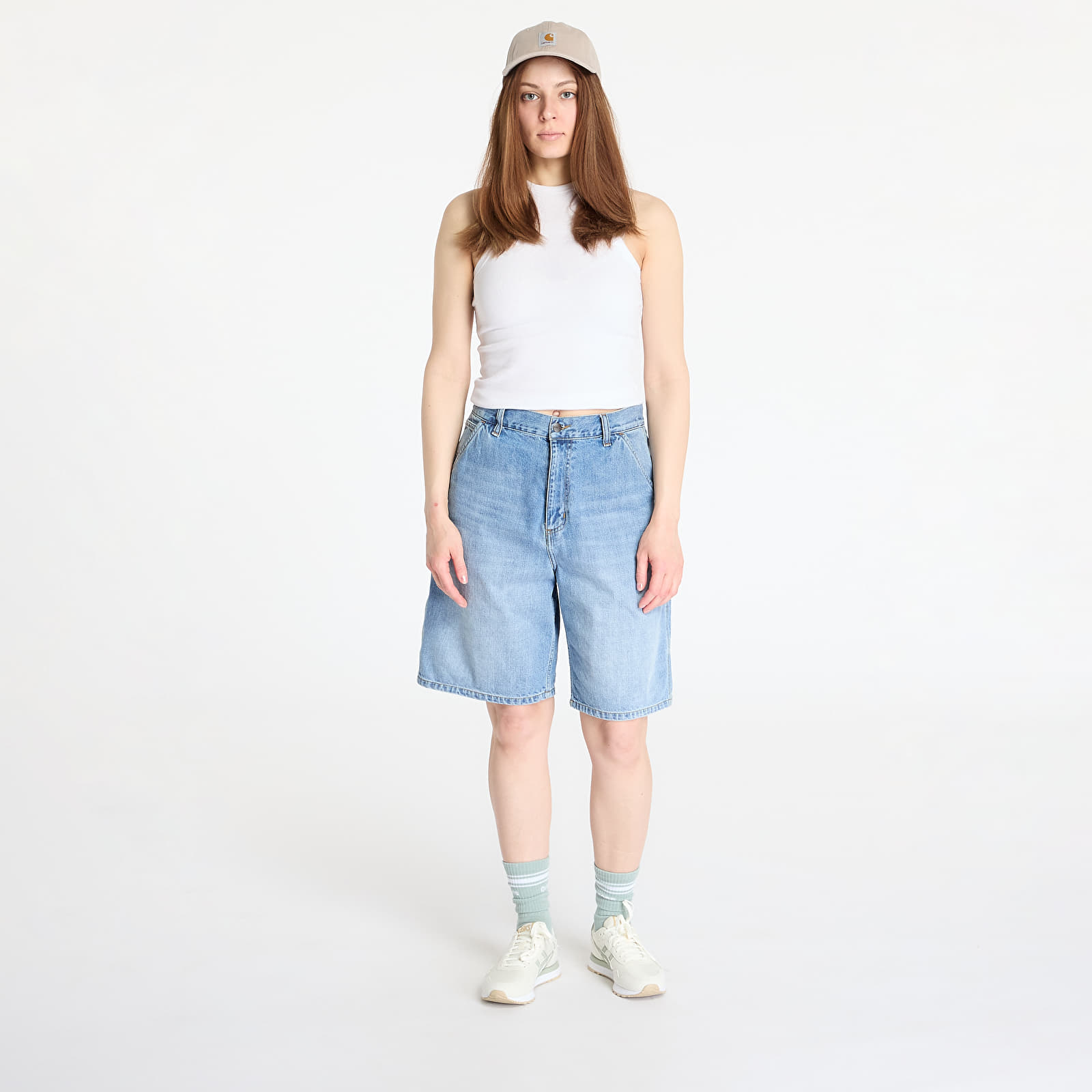 Korte broeken Carhartt WIP W' Brandon Single Knee Short Blue
