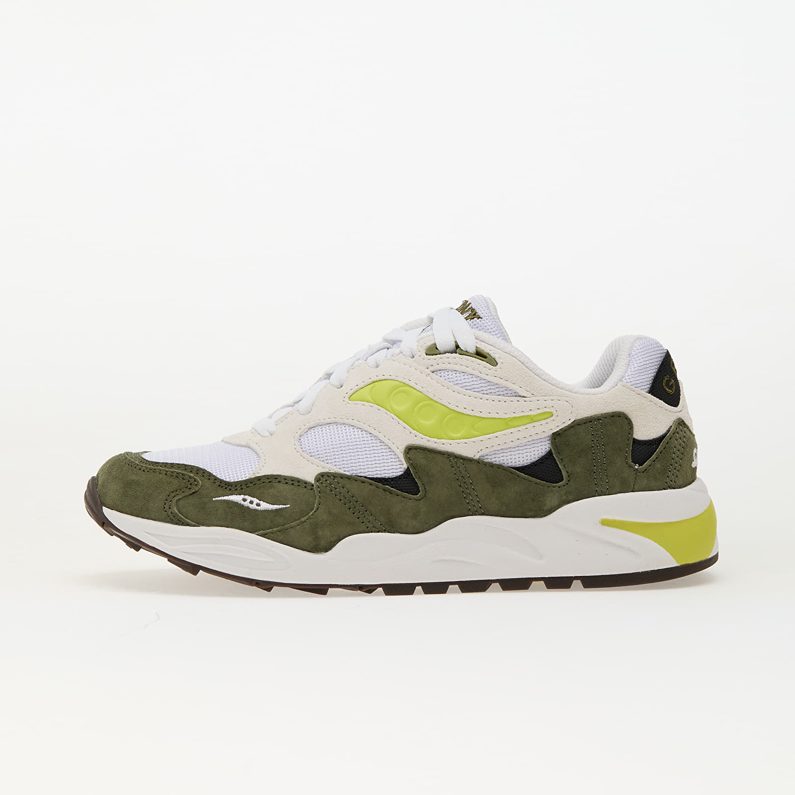 Men's sneakers and shoes Saucony Grid Shadow 2 White/ Green
