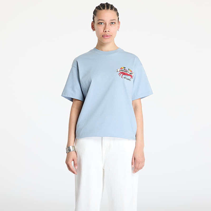 T-shirt Carhartt WIP Crab Paint Short Sleeve T-Shirt UNISEX Frosted Blue