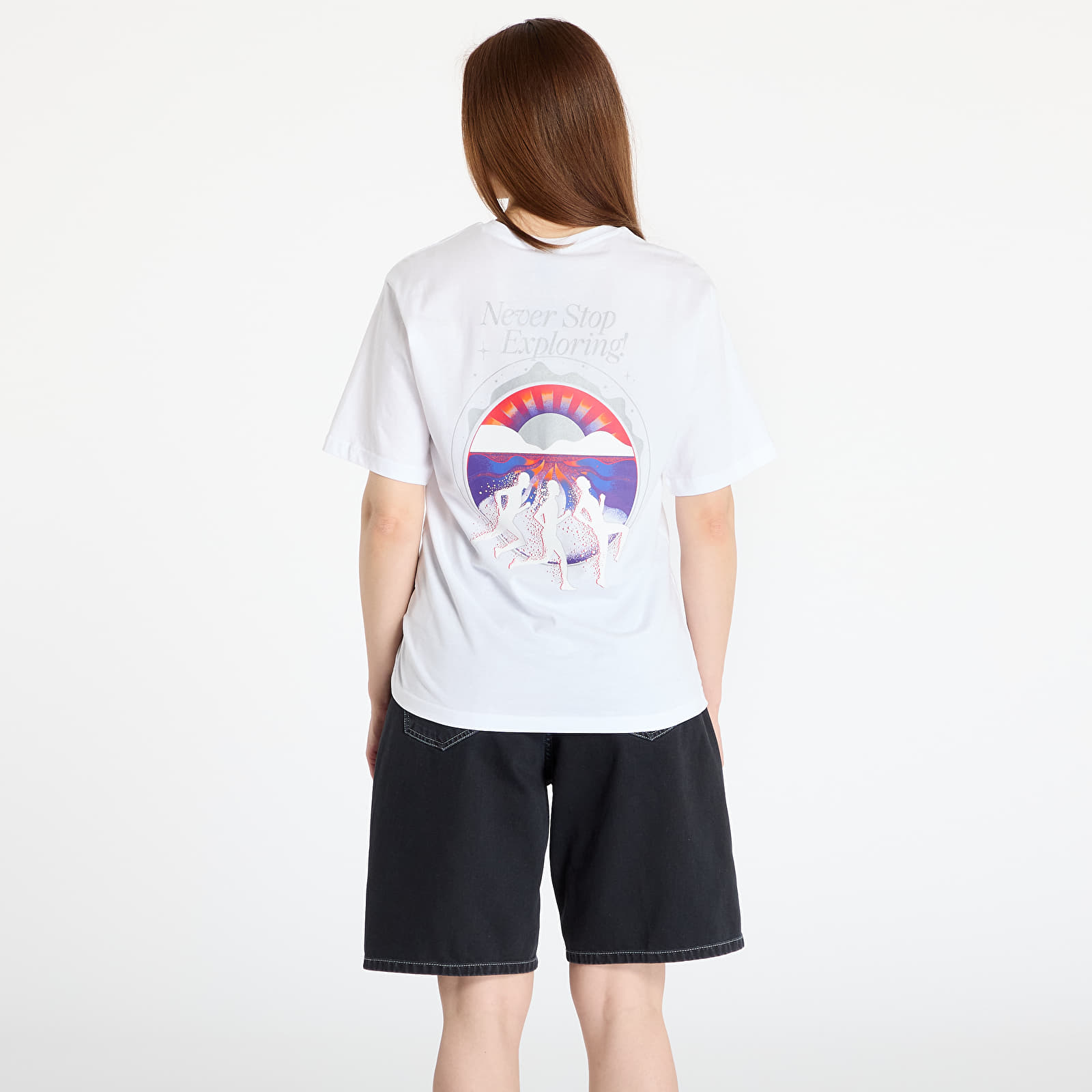 Meeste T-särgid The North Face Short Sleeve Never Stop Relaxed Tee UNISEX TNF White