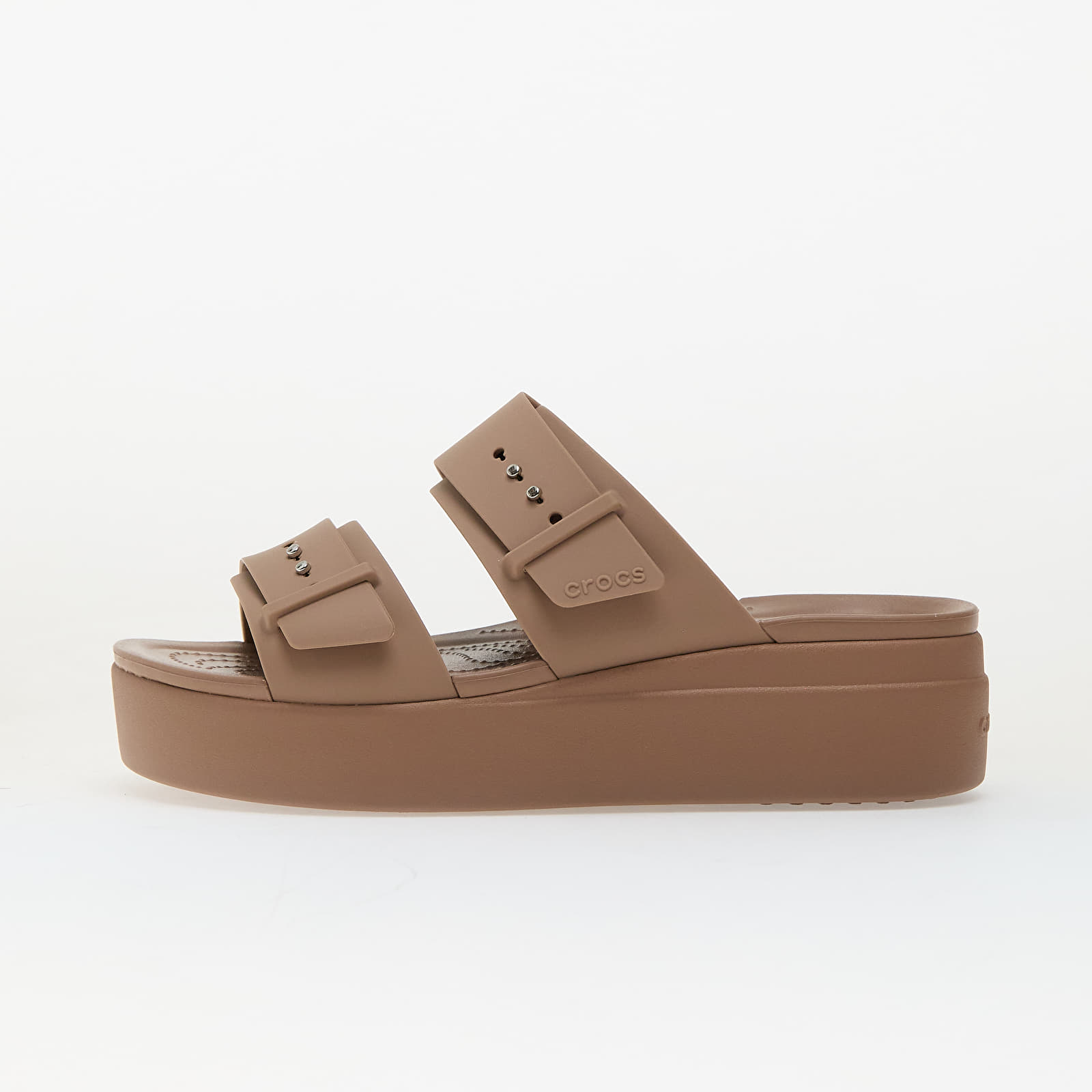 Men's sneakers and shoes Crocs Brooklyn Buckle Low Wedge Latte