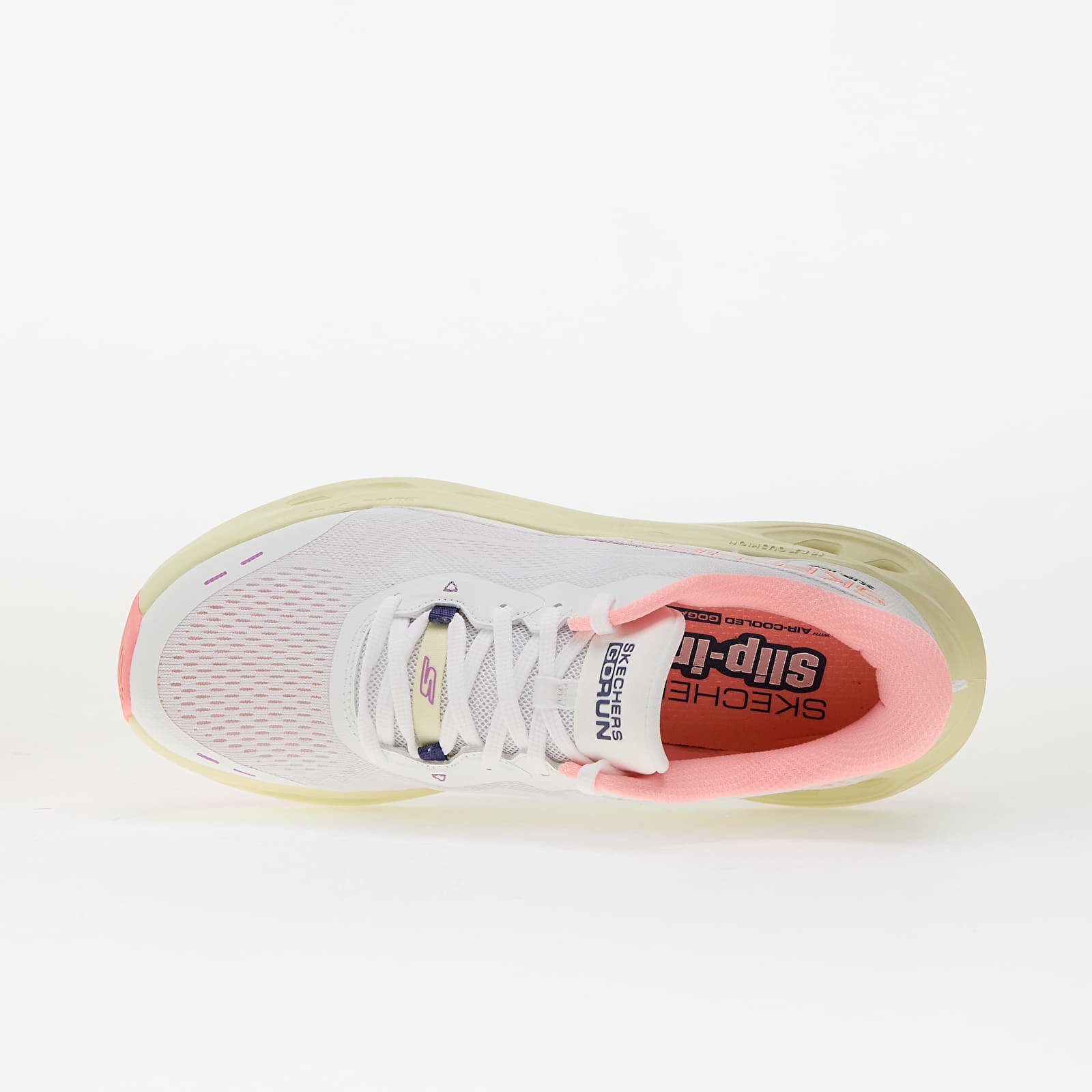 Sneakers und Schuhe für Frauen Skechers Max Cushioning Glide-Step White/ Pink