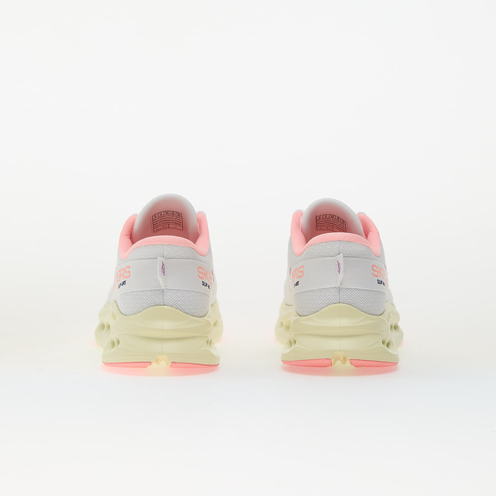 Sneakers und Schuhe für Frauen Skechers Max Cushioning Glide-Step White/ Pink