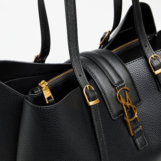 Handbags Steve Madden Bking-P Shoulder Bag Black/ Gold | Queens