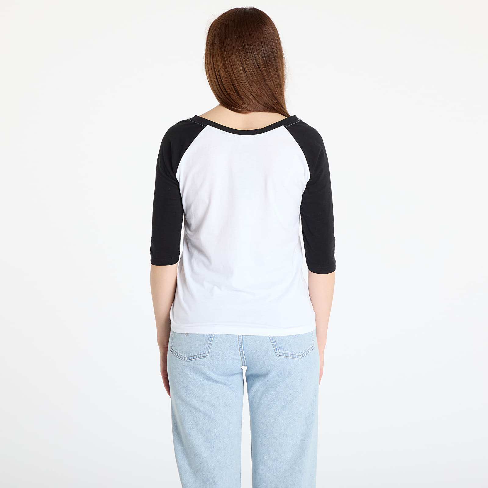 Koszulki Urban Classics Ladies 3/4 Contrast Raglan White/ Black