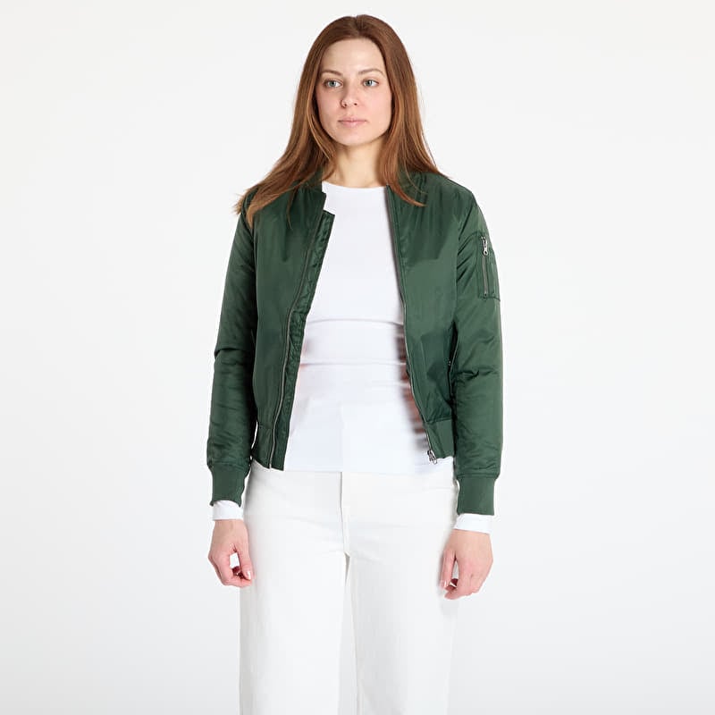 Bunda Urban Classics Ladies Basic Bomber Jacket Green