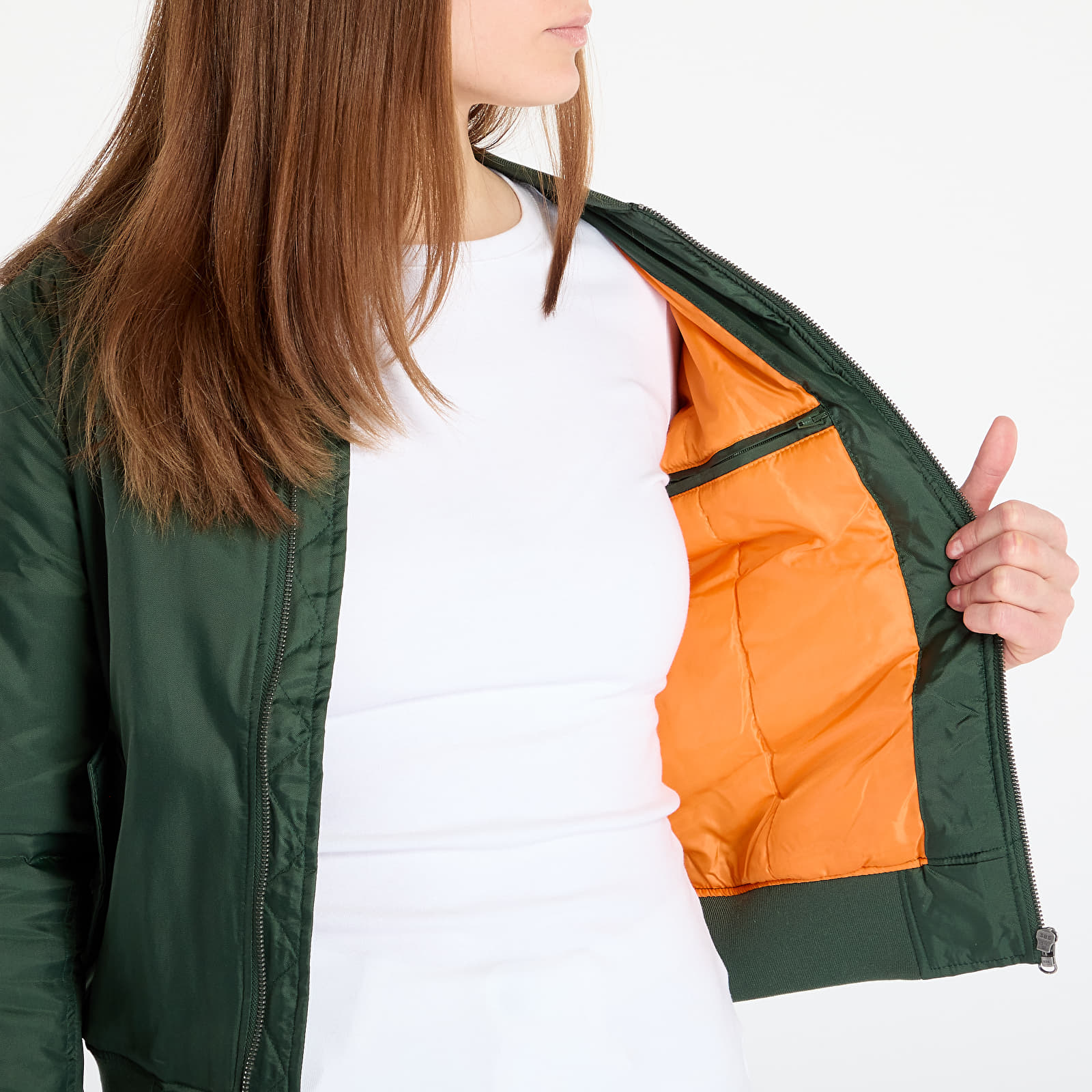 Bundy Urban Classics Ladies Basic Bomber Jacket Green
