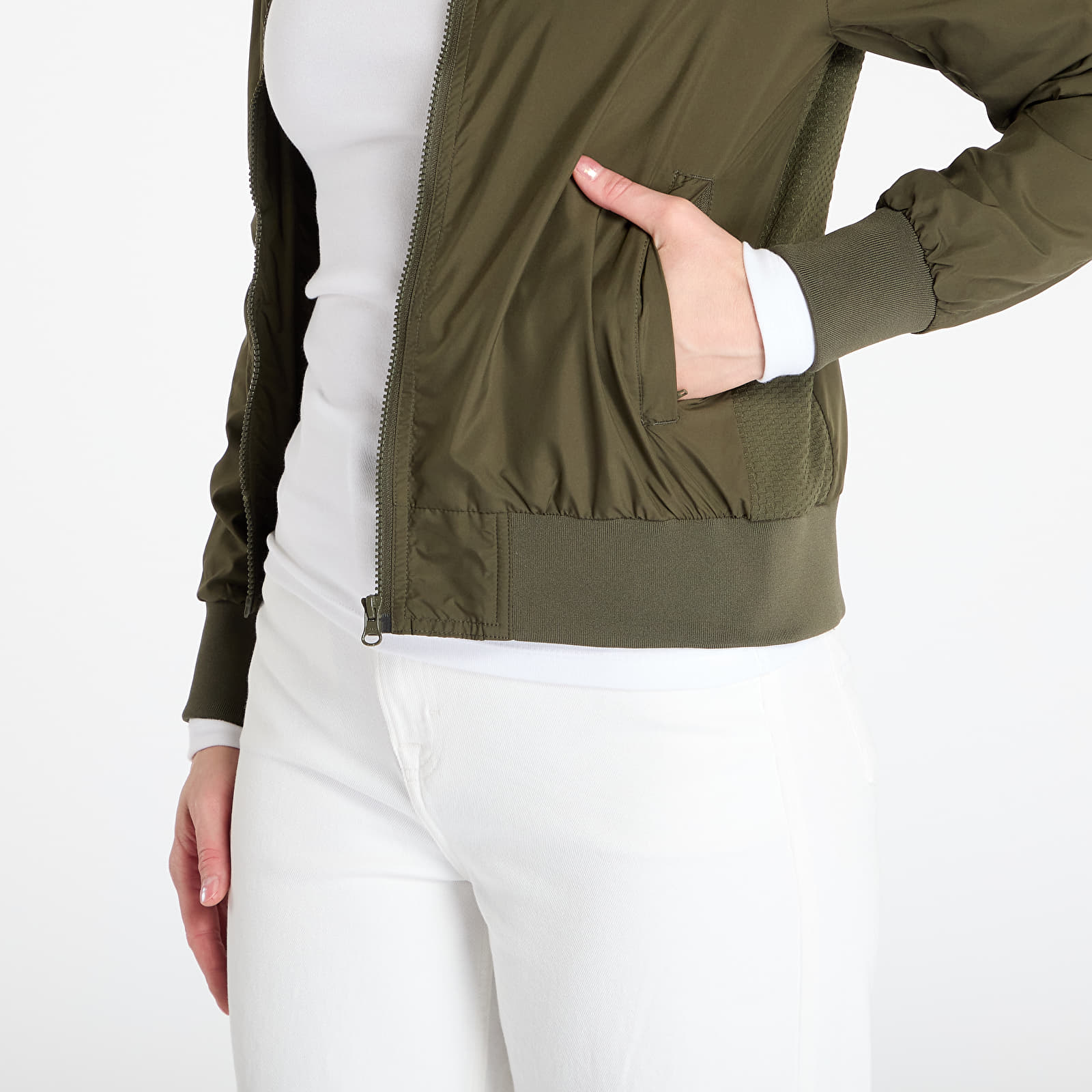 Joped Urban Classics Ladies Light Bomber Jacket Green