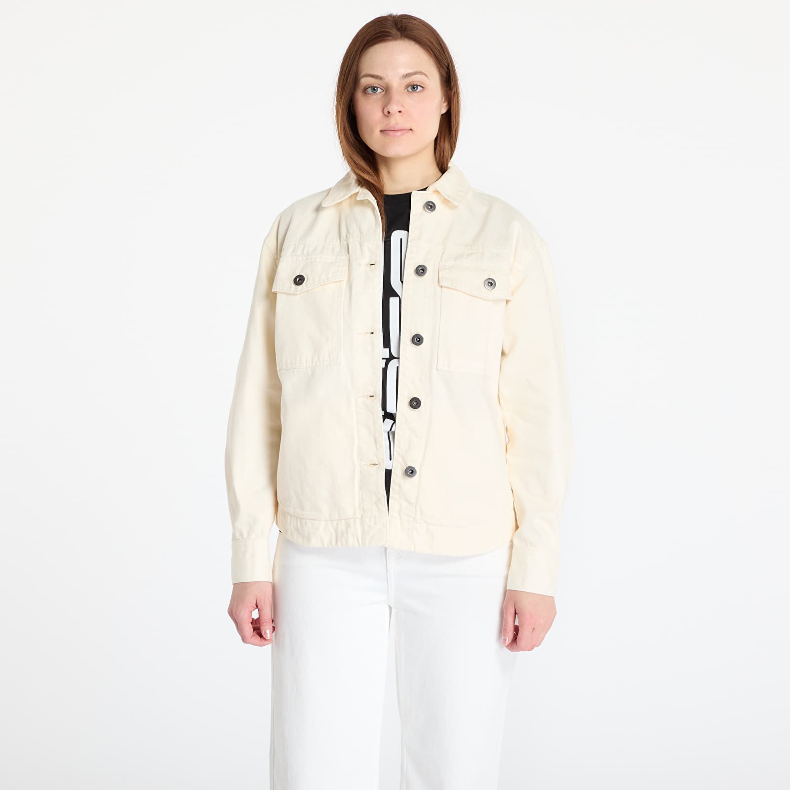 Joped Urban Classics Ladies Oversized Shirt Jacket Cream