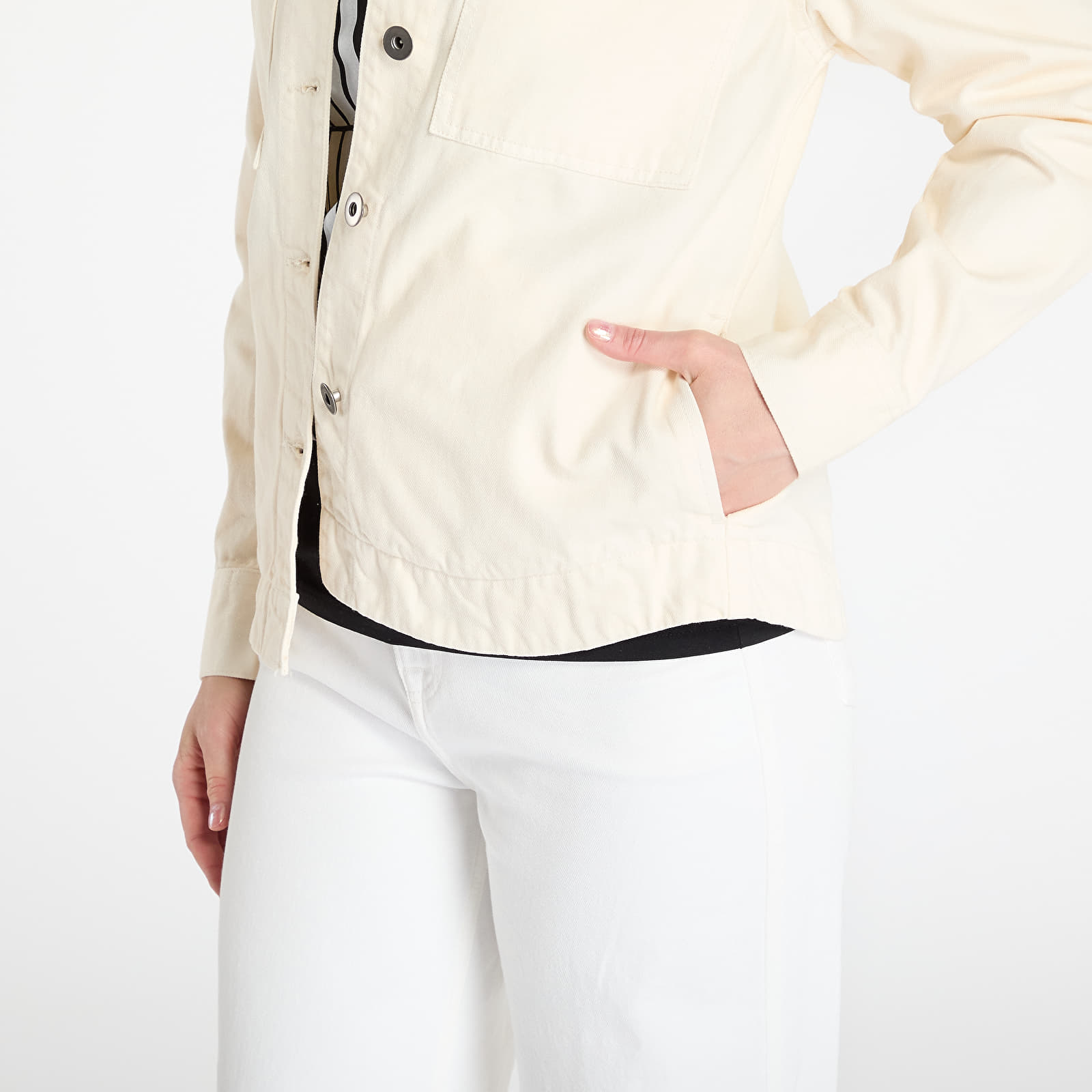 Joped Urban Classics Ladies Oversized Shirt Jacket Cream