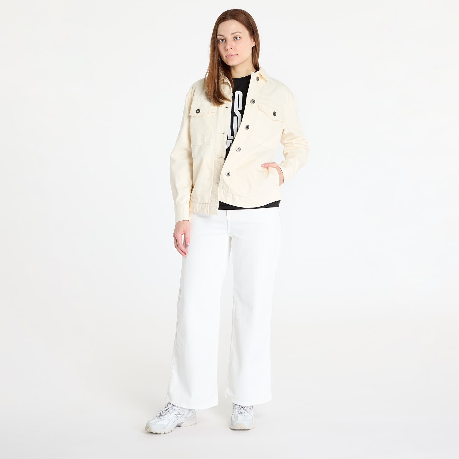 Joped Urban Classics Ladies Oversized Shirt Jacket Cream