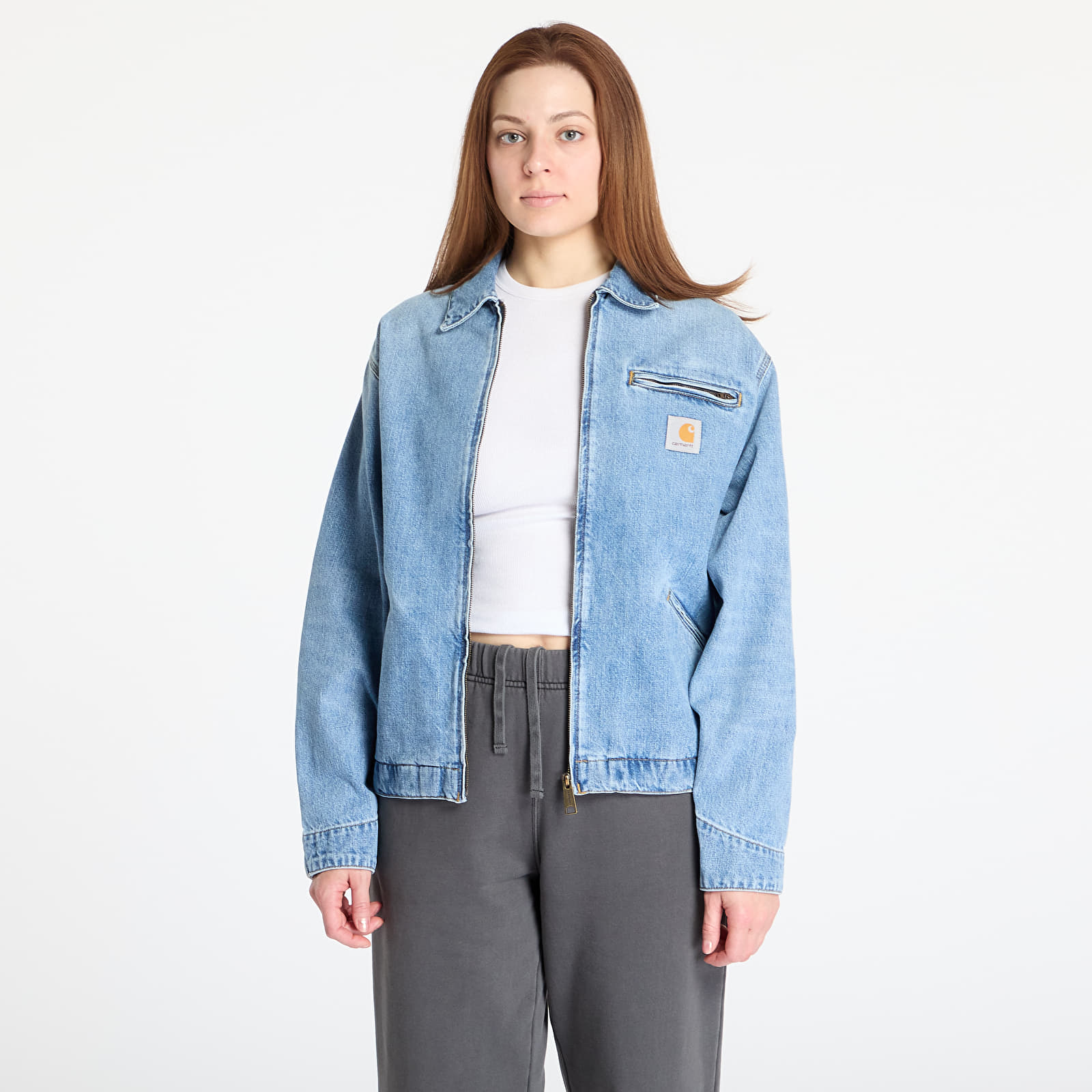 Chaquetas Carhartt WIP OG Detroit Jacket UNISEX Blue Burst Washed