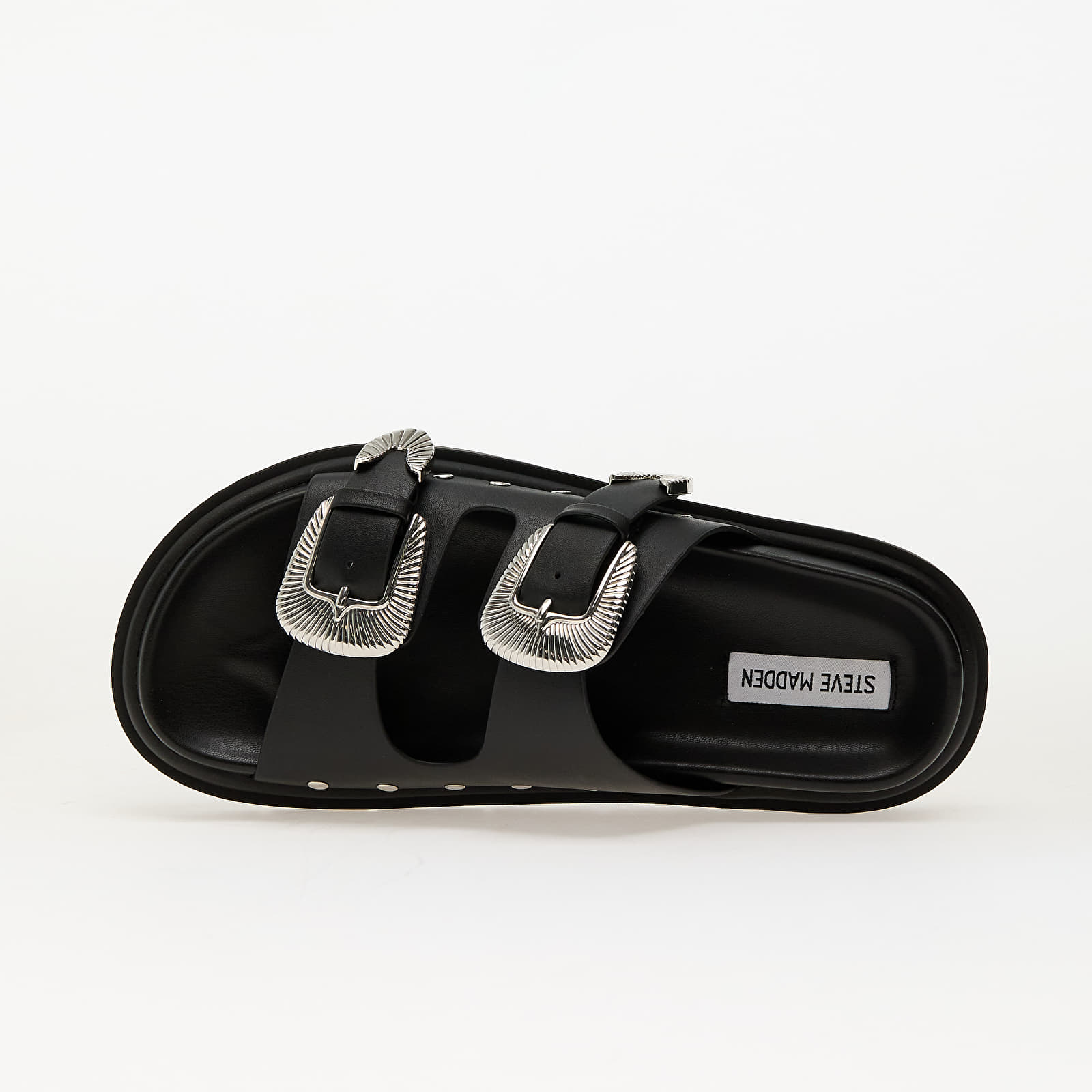 Дамски маратонки и обувки Steve Madden Outcast Blk Action Leather