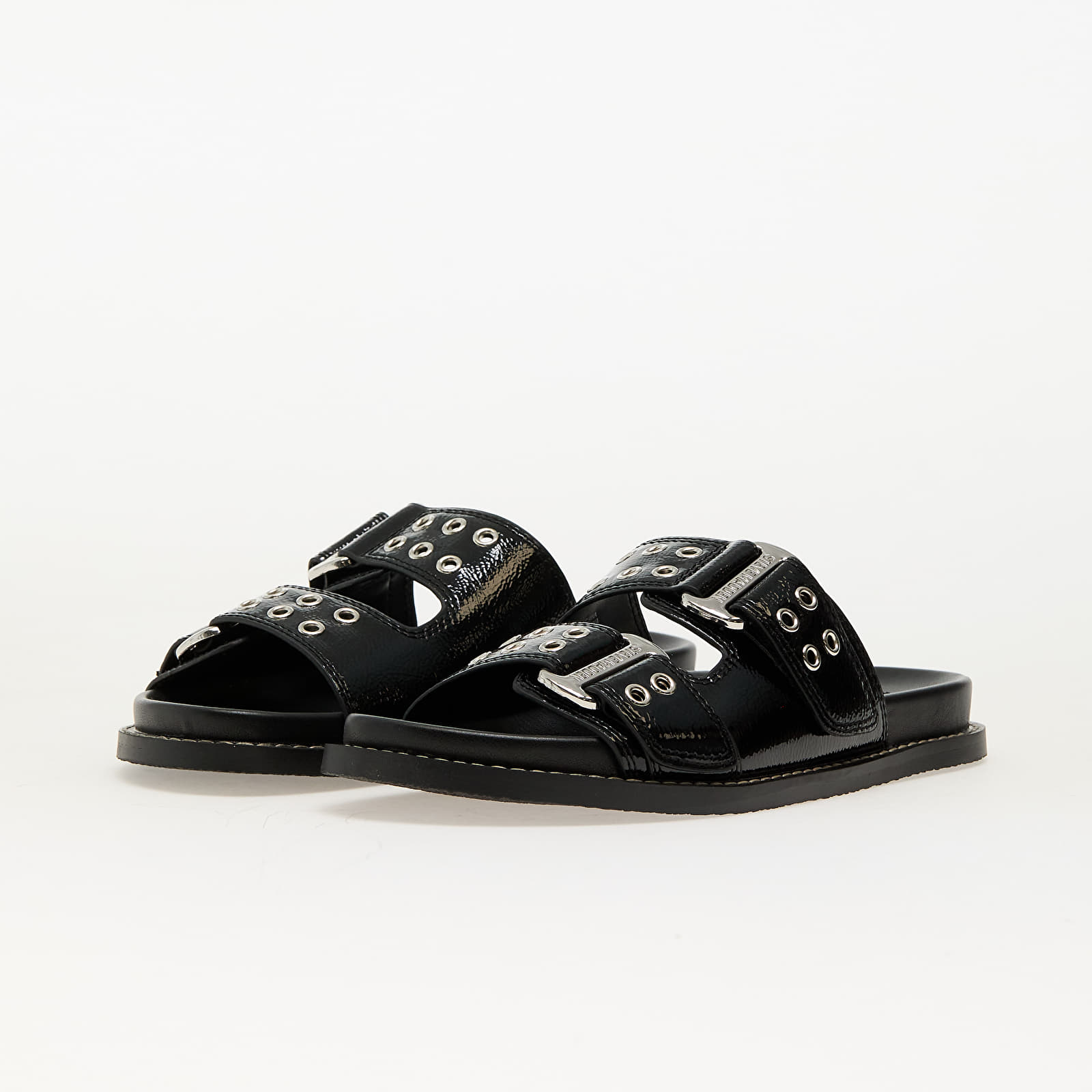 Zapatillas mujer Steve Madden Agent Black Crinkle Patent