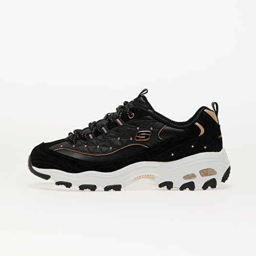 Skechers D'Lites-Glamour Feels Black/ Rose Gold