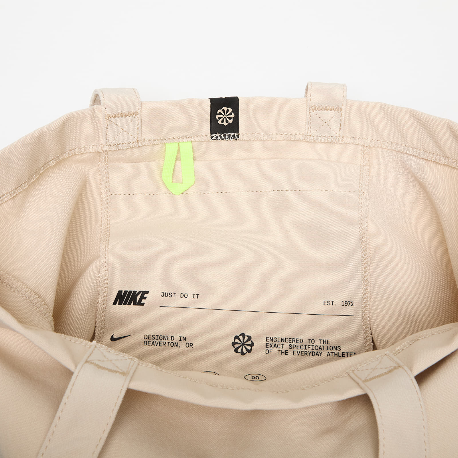 Bolsos bandolera Nike Heritage 2.0 Tote Bag (22L) Oatmeal/ Volt/ Black