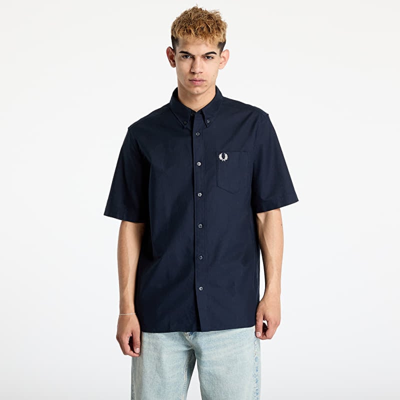 FRED PERRY Oxford Shirt Navy